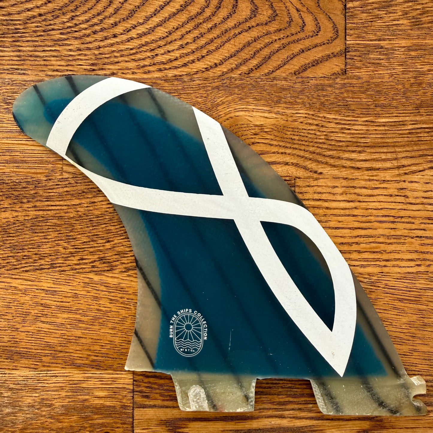 BTS Collection FCS2 Clear Blue Thruster Fin