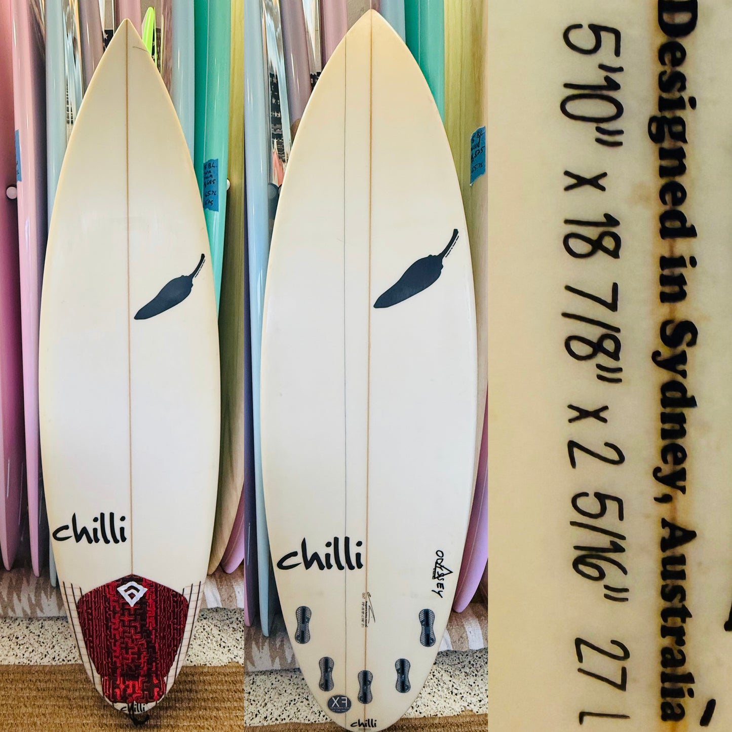 5’10” Chilli - Peri Peri Surfboard - 27L