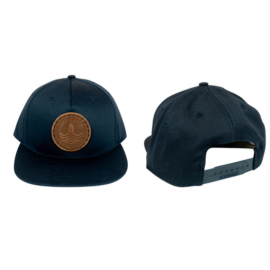 S T Co. Stained Leather Pressed SnapBack
