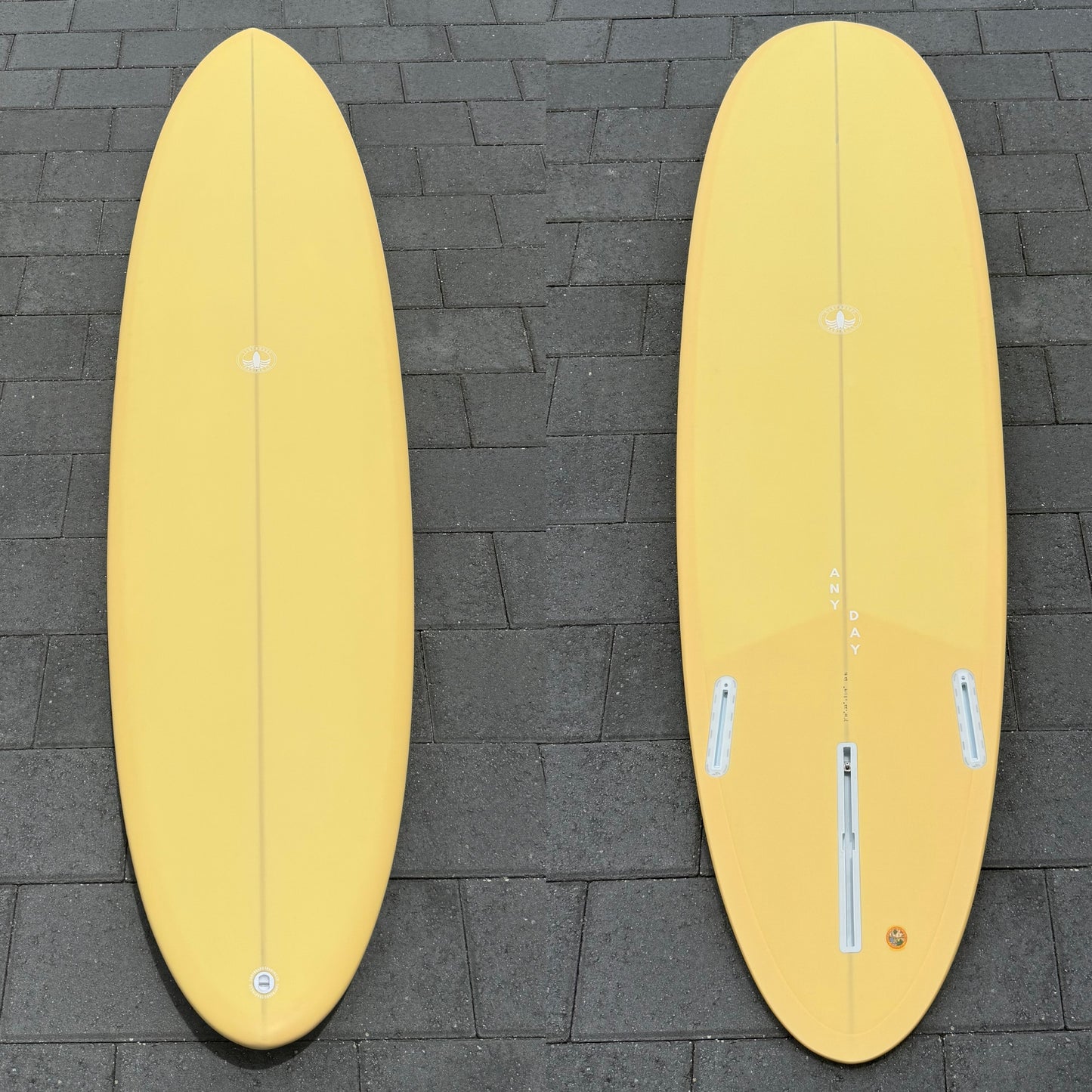 7’10” ANY DAY Mid Length Surfboard – Banana - 62.4L