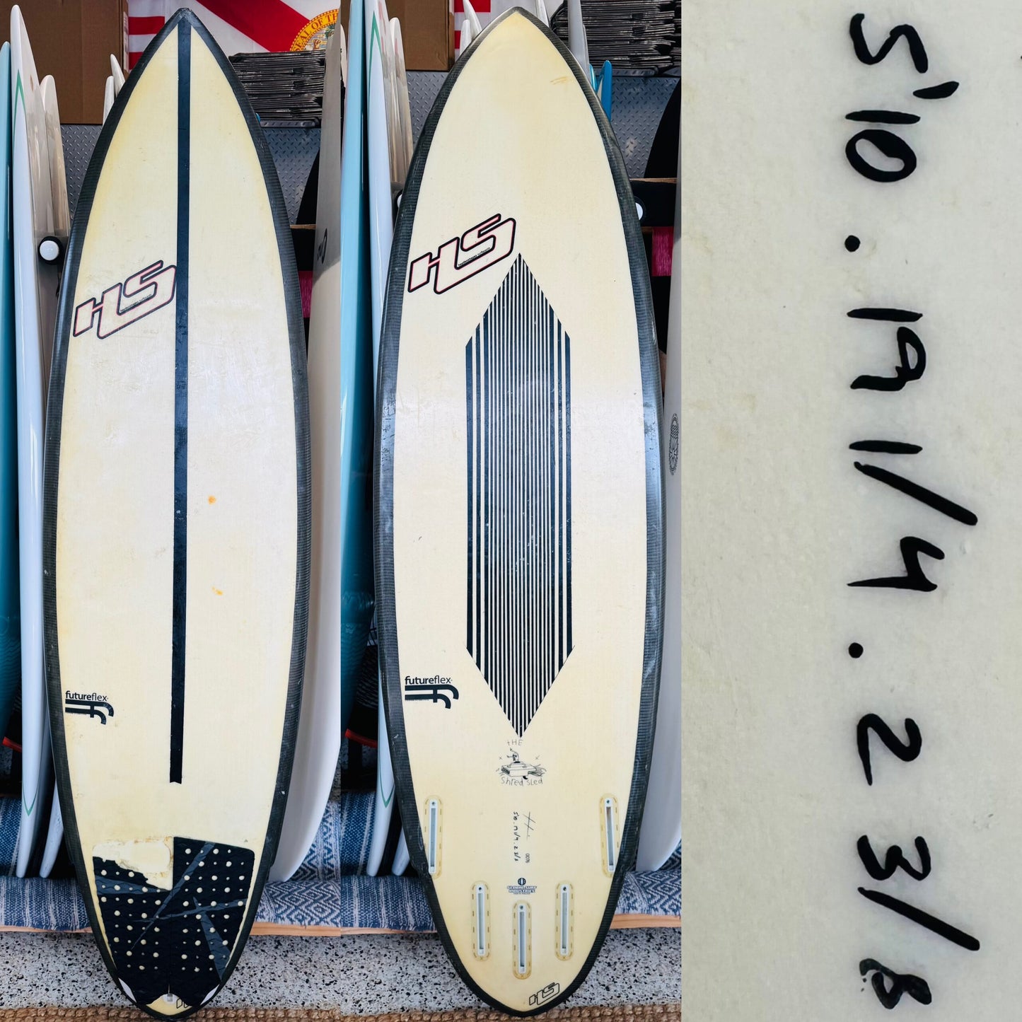 5’10 Hayden Shapes Shred Sled Surfboard – 28.2L