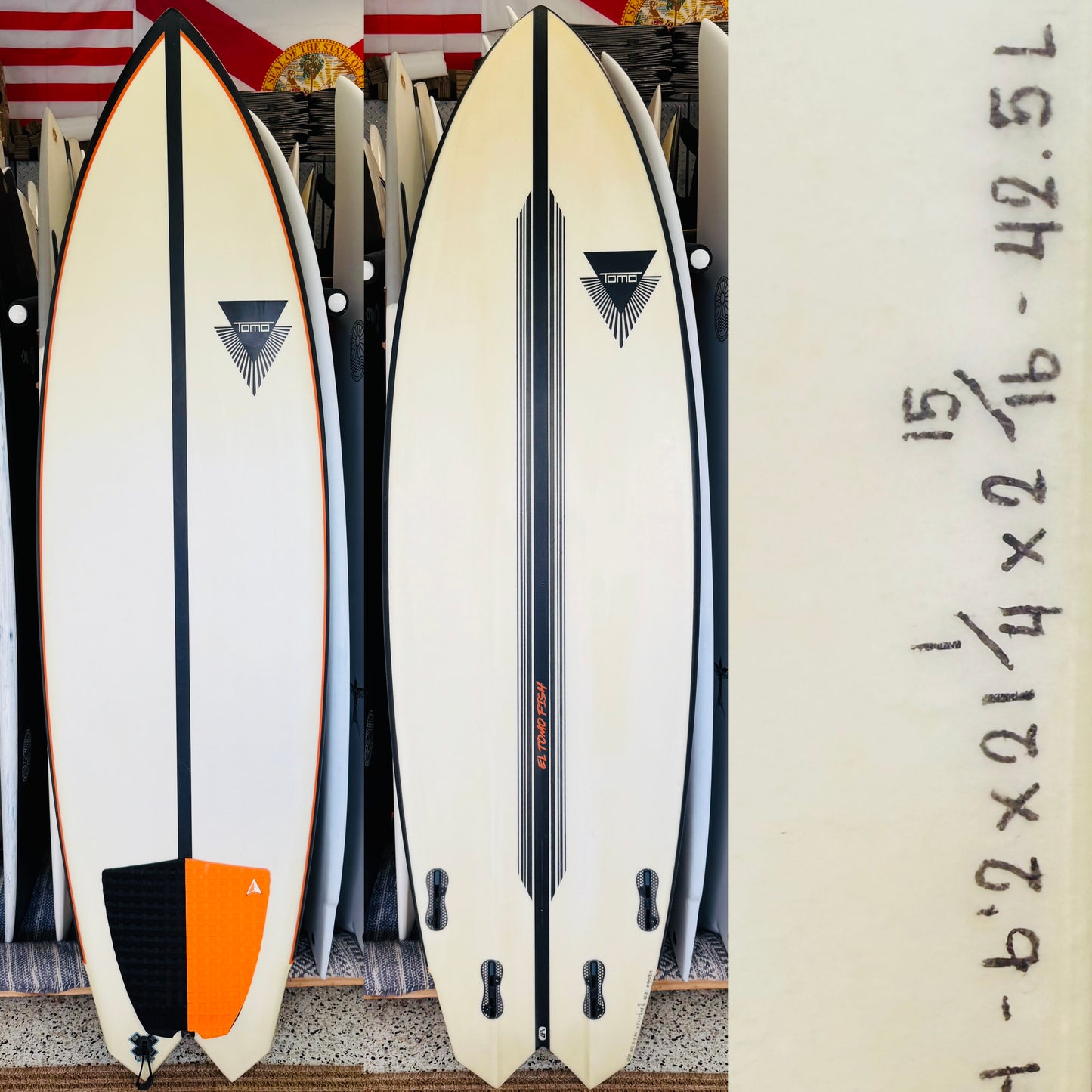 6'2" Firewire El Tomo Fish Surfboard - 42.5L