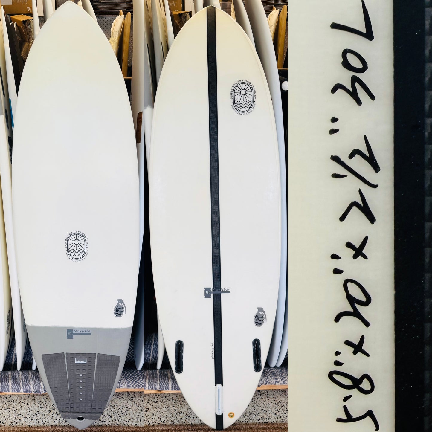 5'8" El Martillo Surfboard - 30L