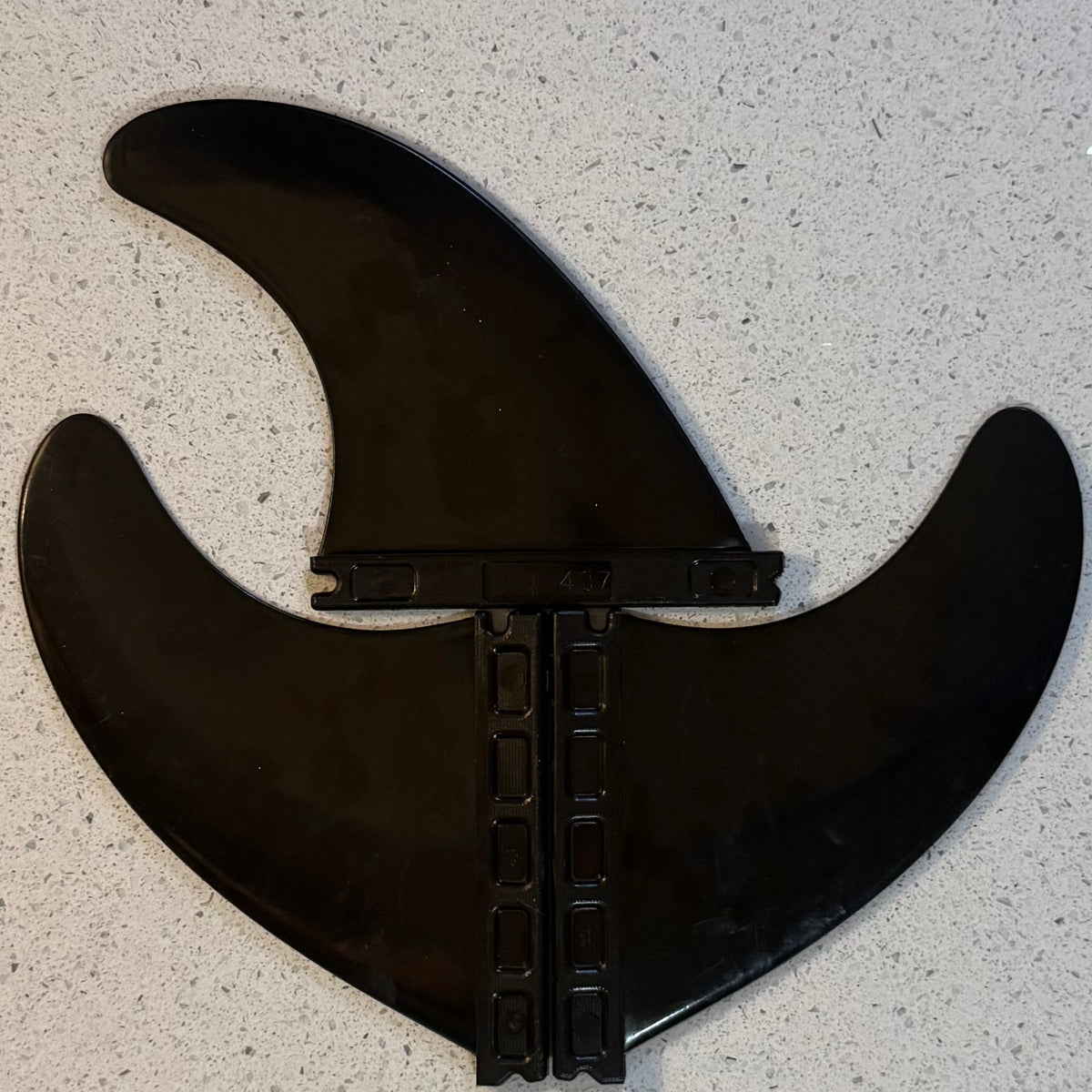 Used Basic Plastic Thruster Fins - Black