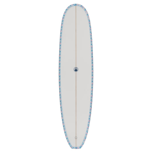 The Baby Log Beginner Longboard Surfboard – Floral Blue