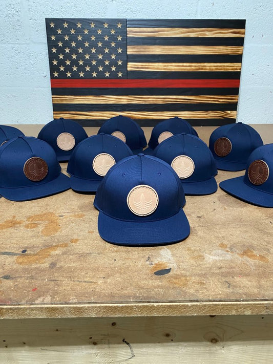S T Co. Naked Leather Pressed SnapBack