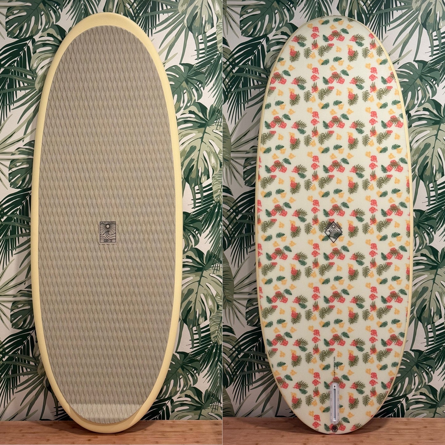 Shore Thing Wake Surfboard – Floral Inlay