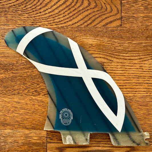 BTS Collection FCS2 Clear Blue Thruster Fin