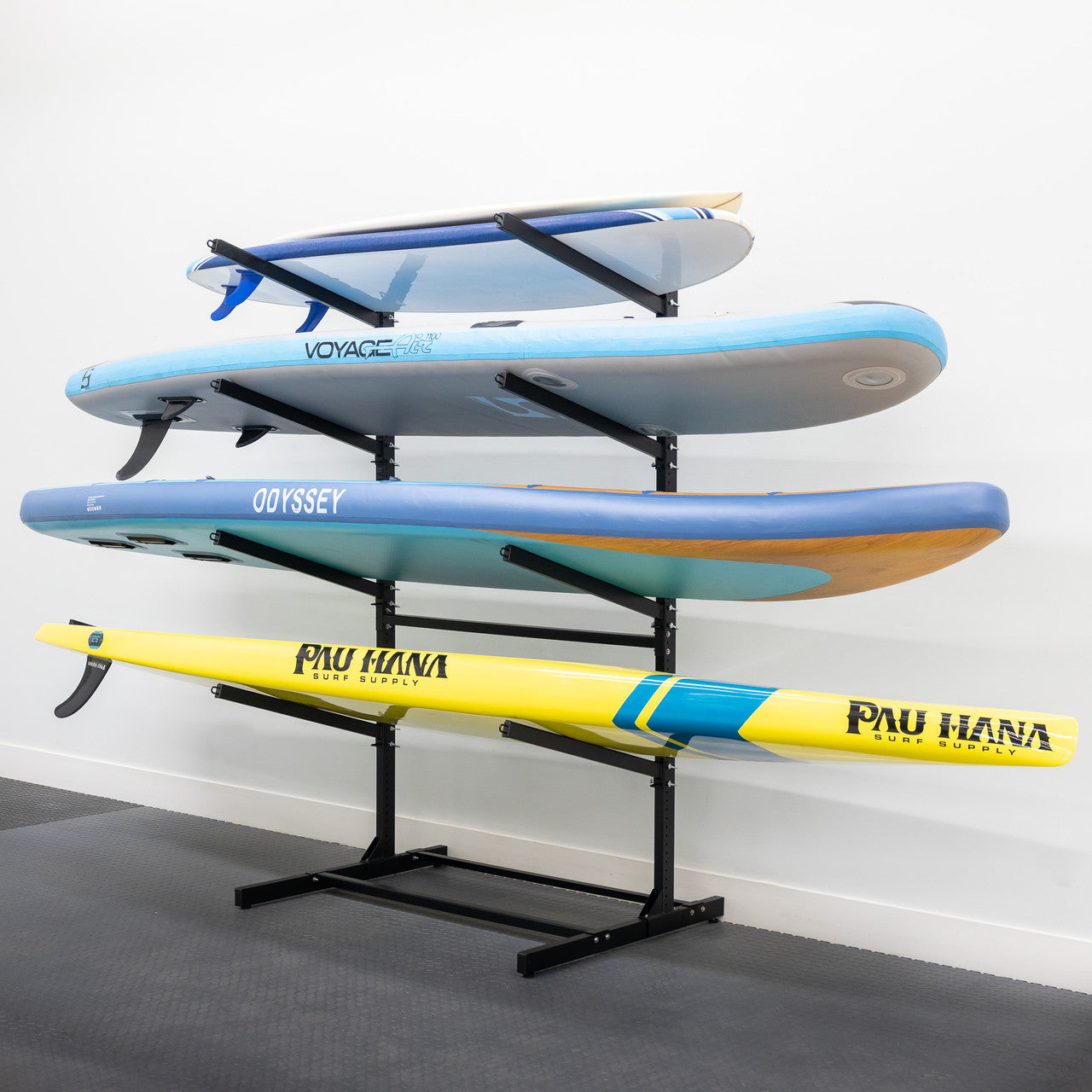 G-Watersport 4 Freestanding Surfboard & SUP Rack | 4 Levels | Indoor-Outdoor Storage
