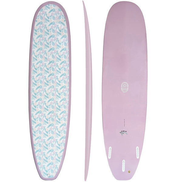 Baby Log Mid / Mini Longboard – Floral Inlay Lavender