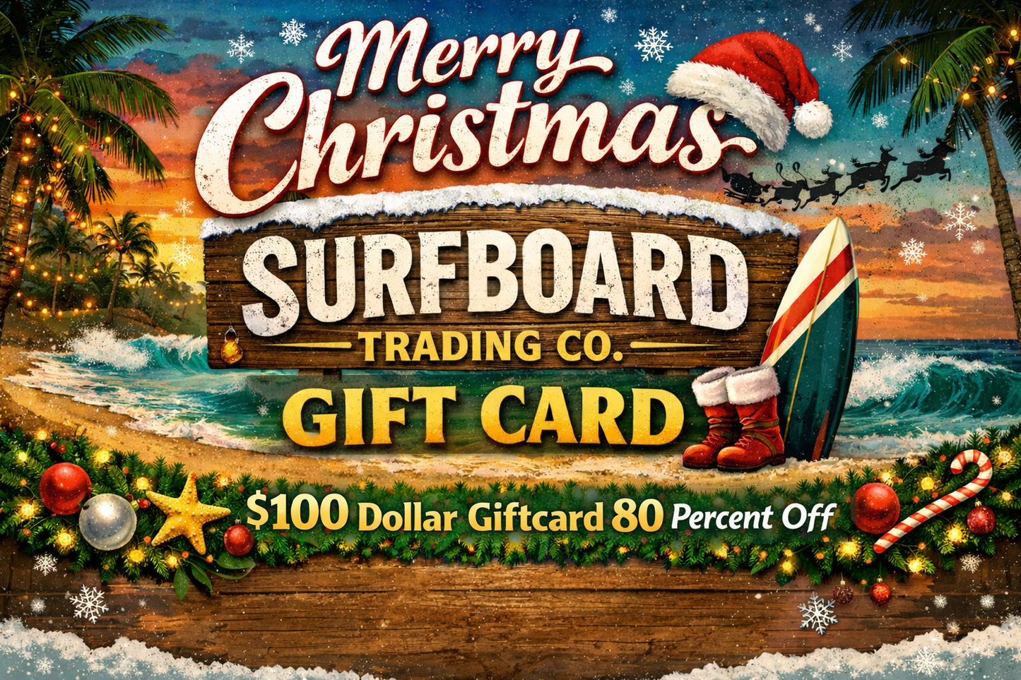 $100 Surfboard Trading Co Giftcard