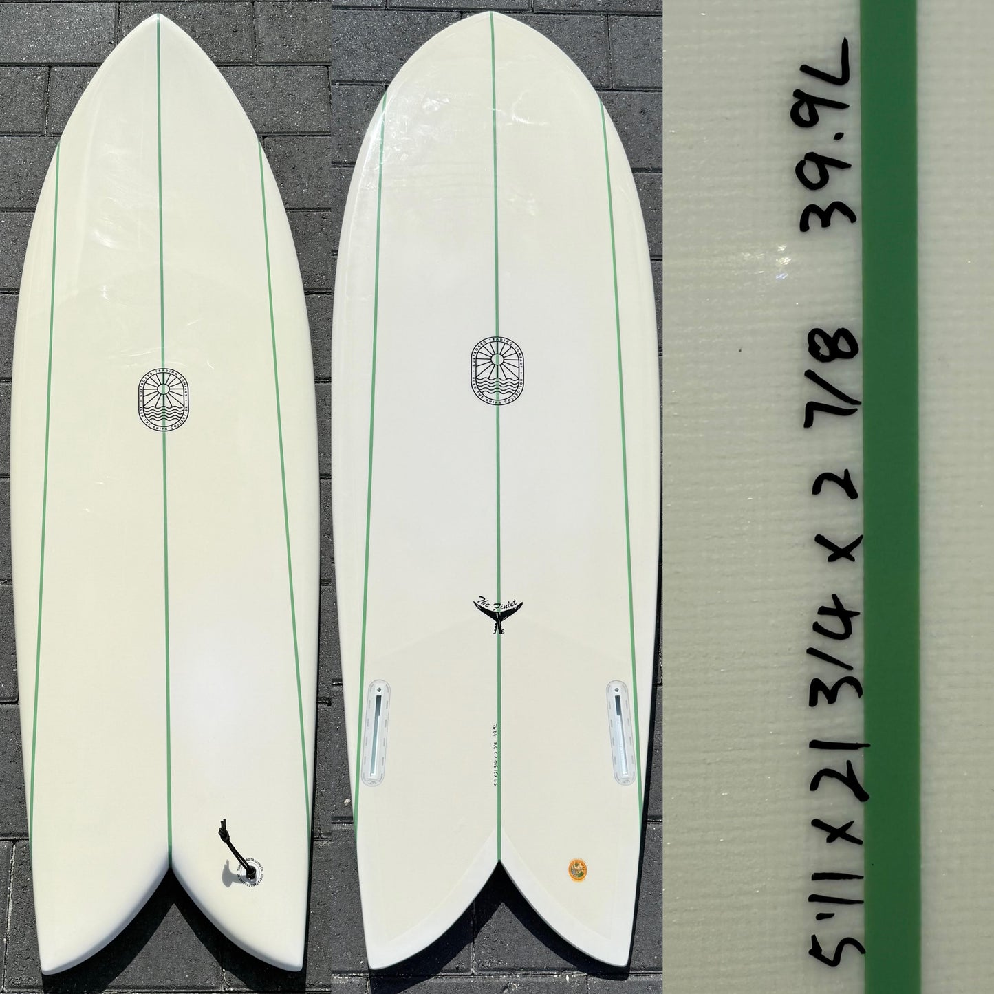 5'11" The Finlet Twin Fish – Military Triple EPS - 39.9L