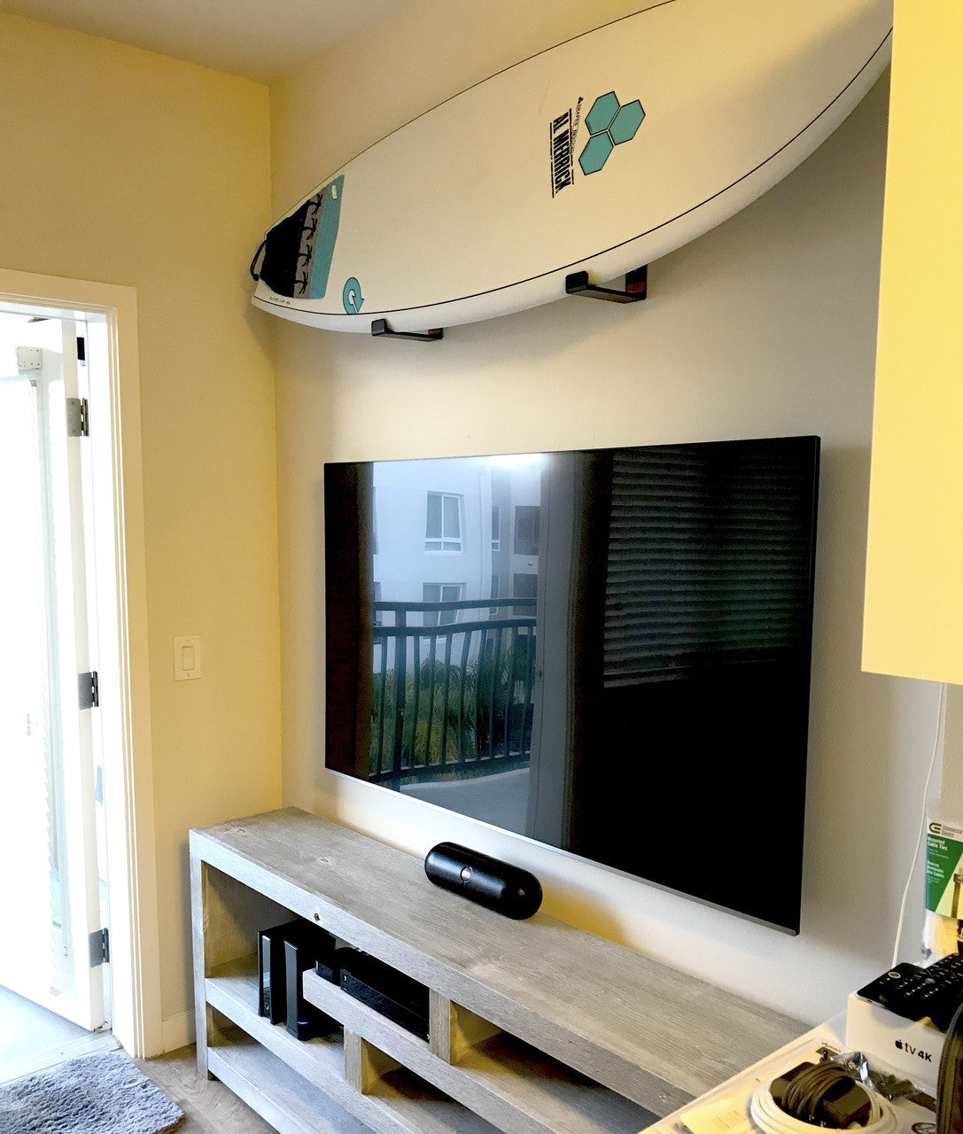 Minimalist Surfboard Display Rack | Holds 30 lbs