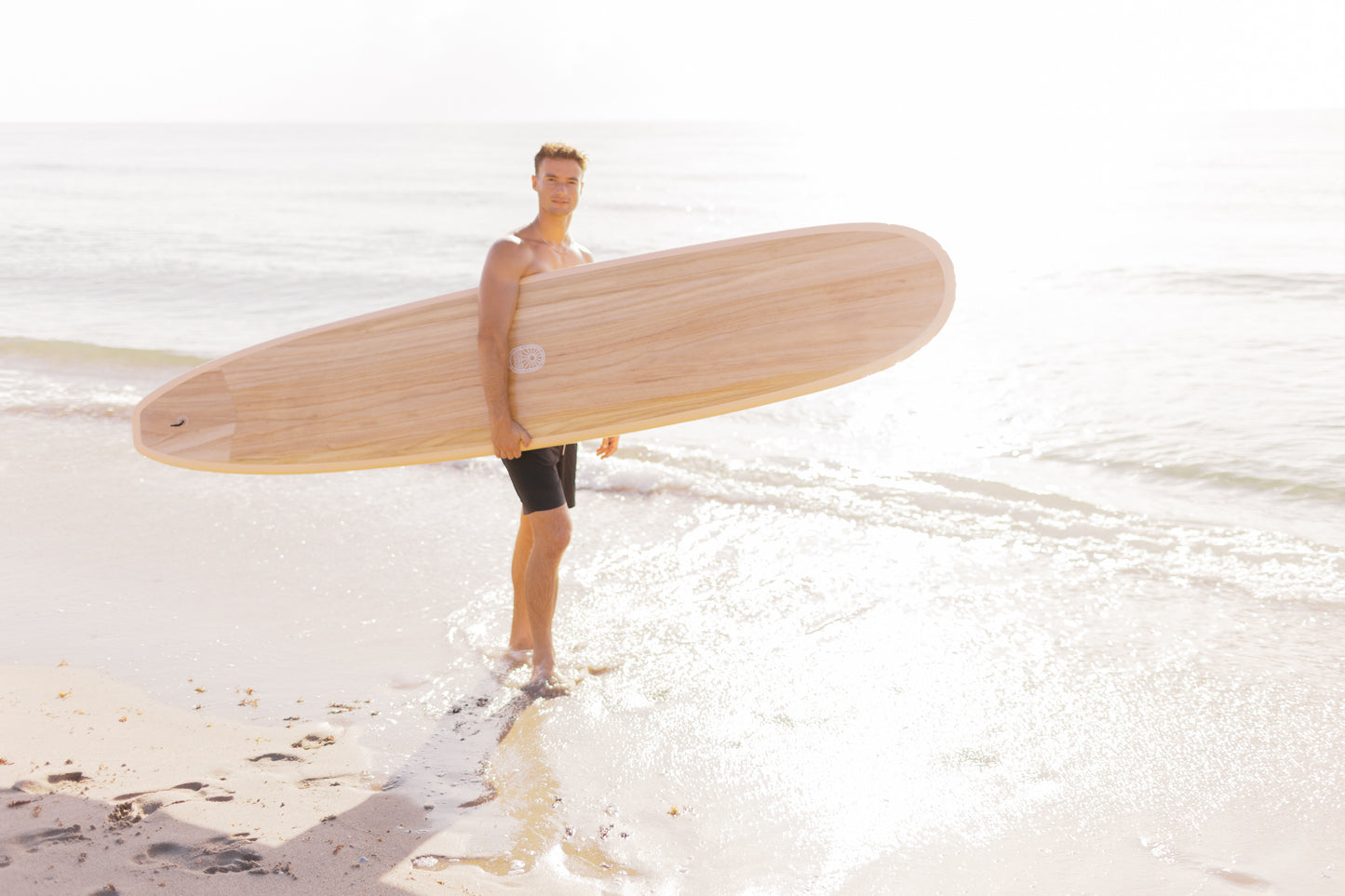 9'2 - 9'6 PRIMO Longboard - Cutlap Paulownia Peach