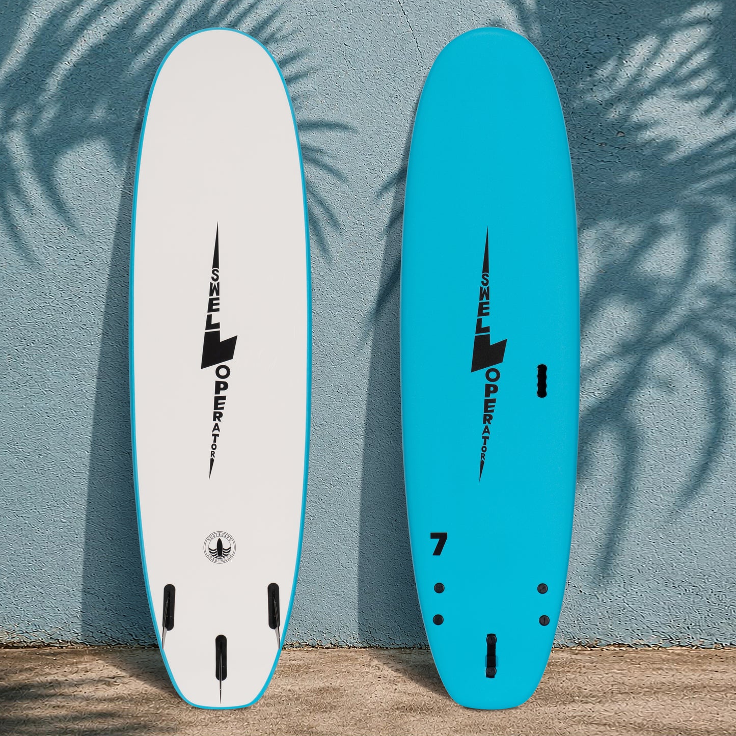 7' Swell Operator Soft Top Surfboard - Aqua - Ships 10/6/26