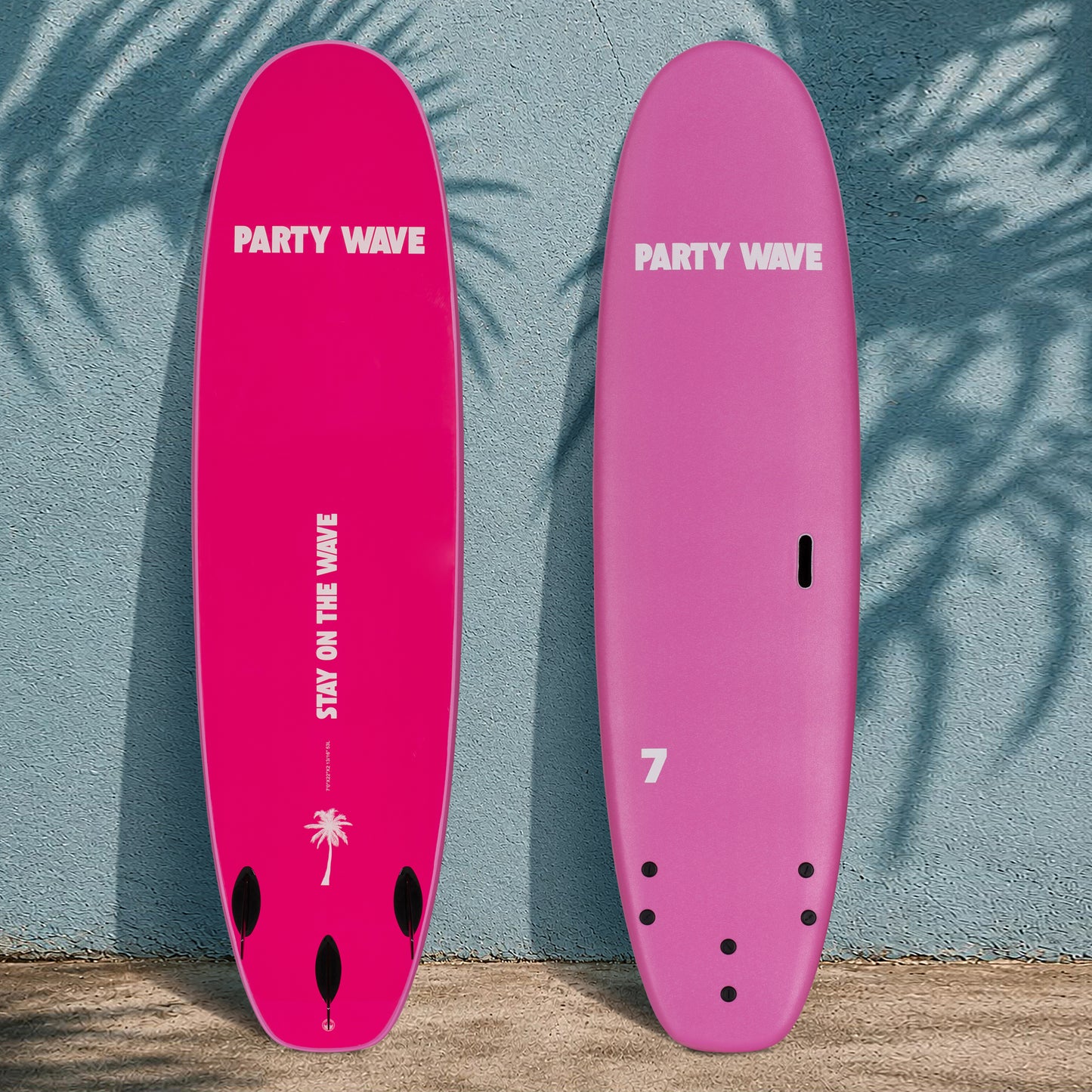 7' Party Wave Soft Top Surfboard - Rose - Ships 10/6/26