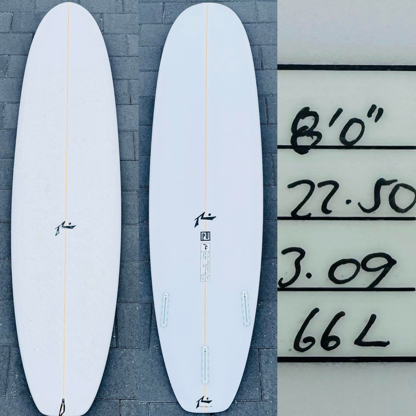 8' Rusty Mini Tanker Surfboard - 66L