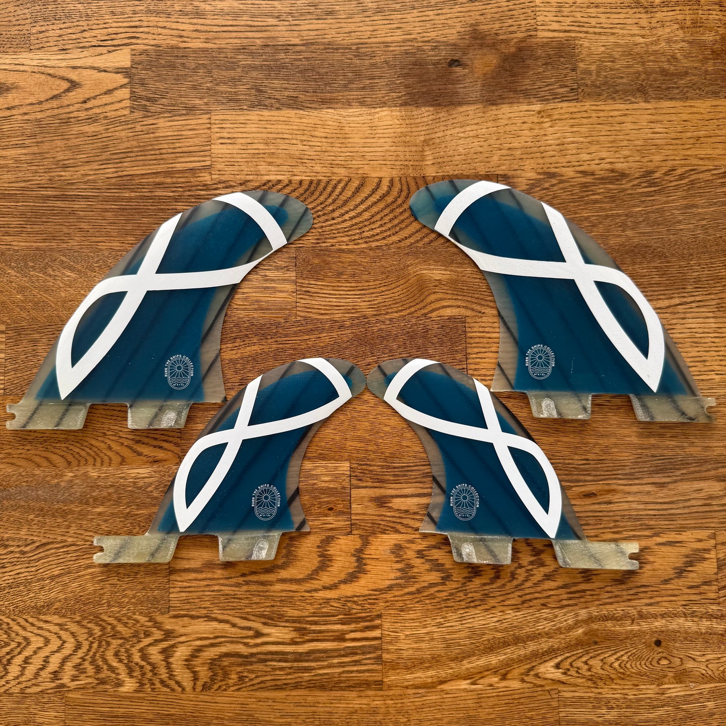BTS Collection FCS2 Clear Blue Quad Fin
