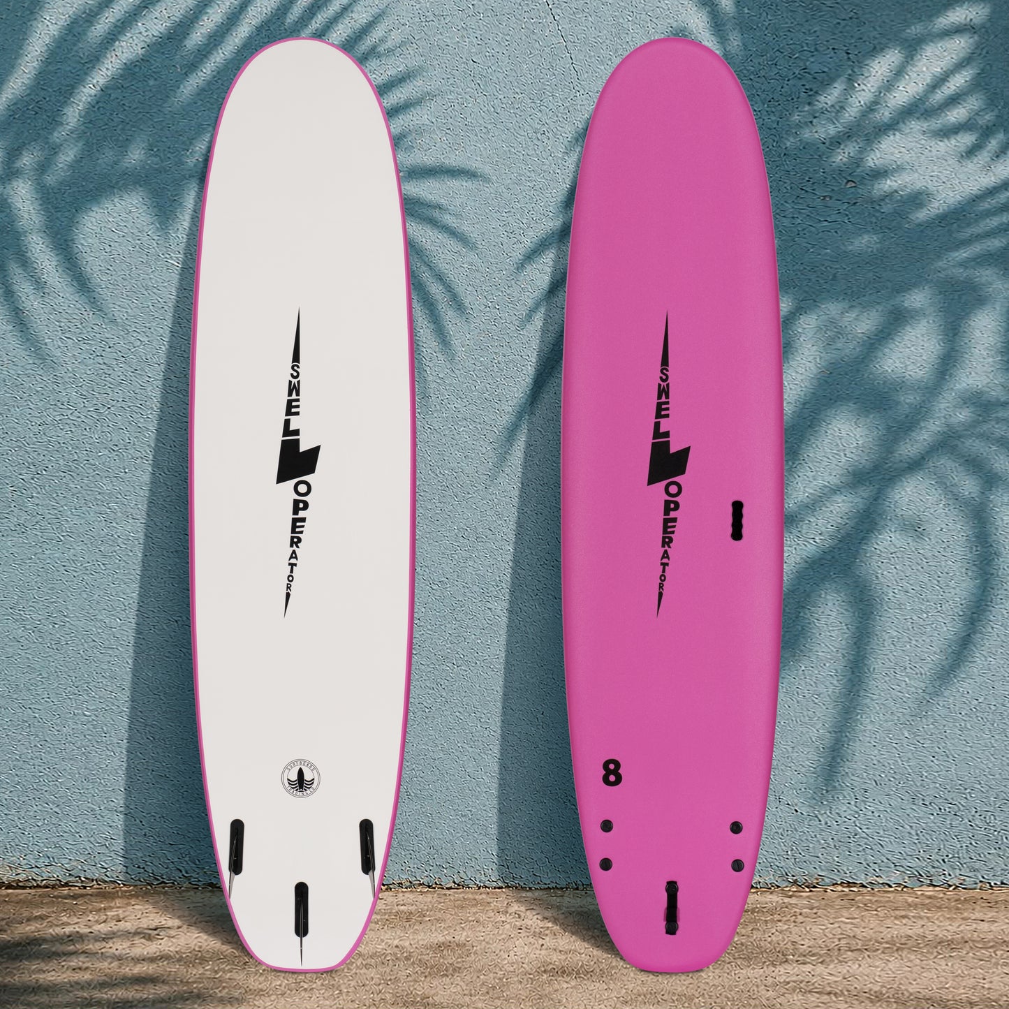 8' Swell Operator Soft Top Surfboard - Coral Pink - Ships 10/6/26