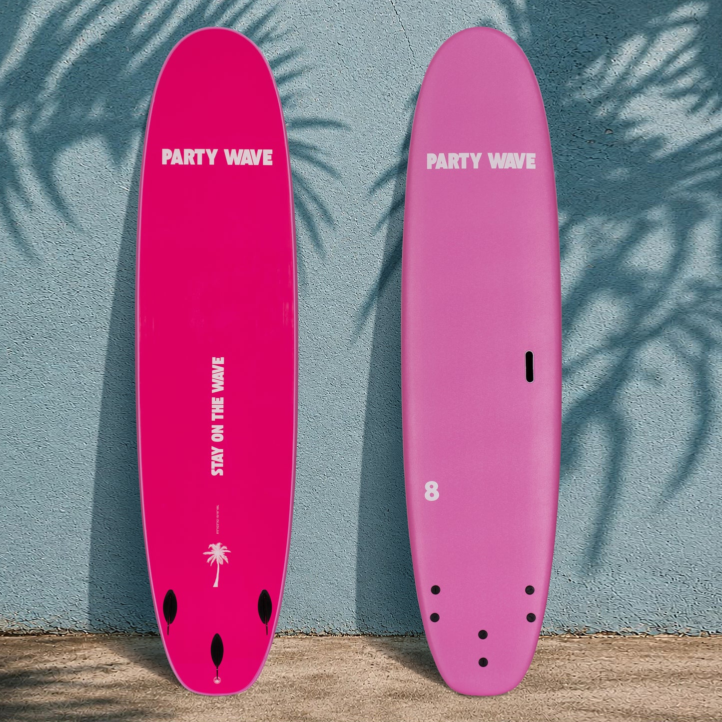 8' Party Wave Soft Top Surfboard - Rose - Ships 10/6/26