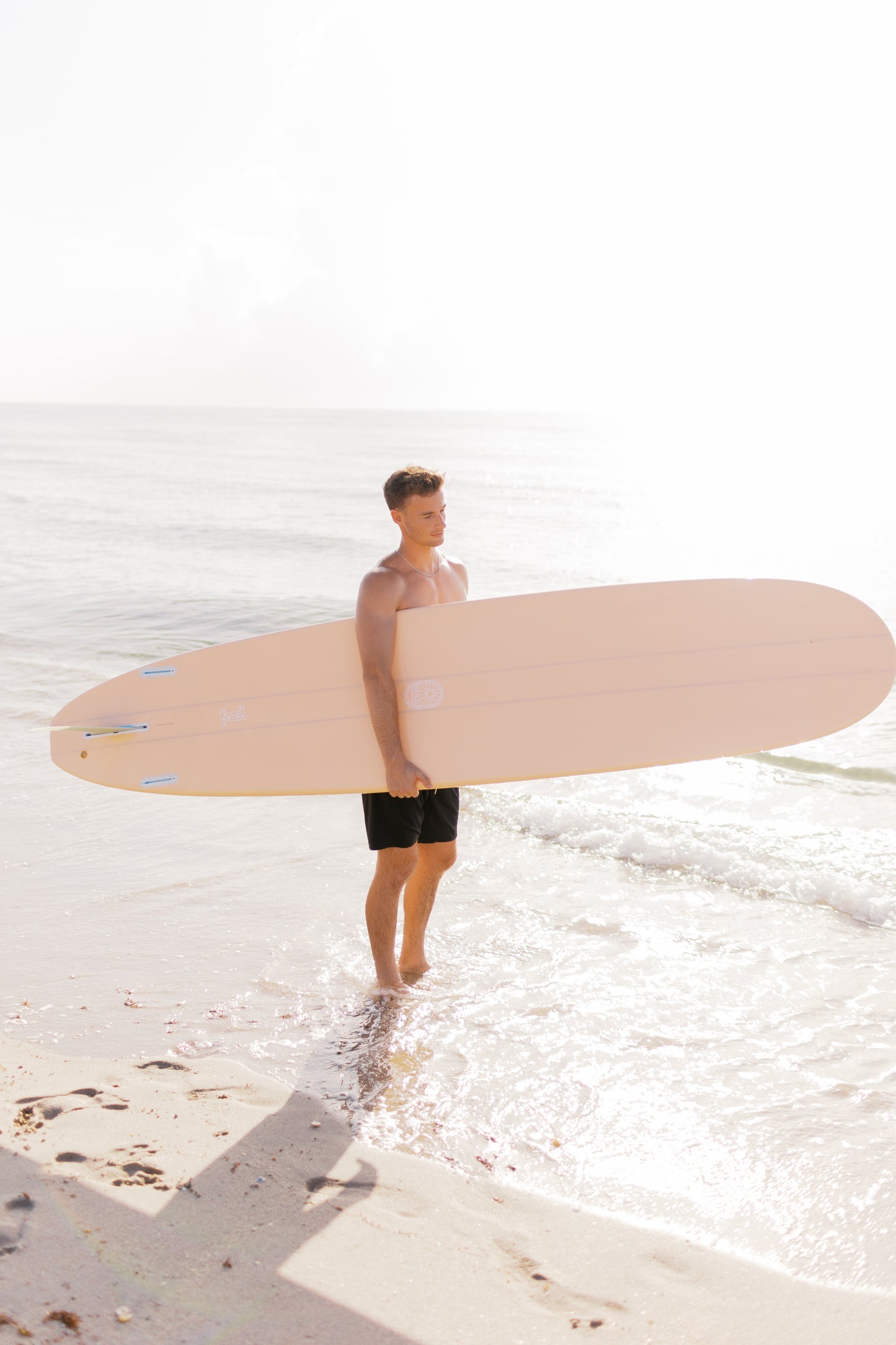 9'2 - 9'6 PRIMO Longboard - Cutlap Paulownia Peach