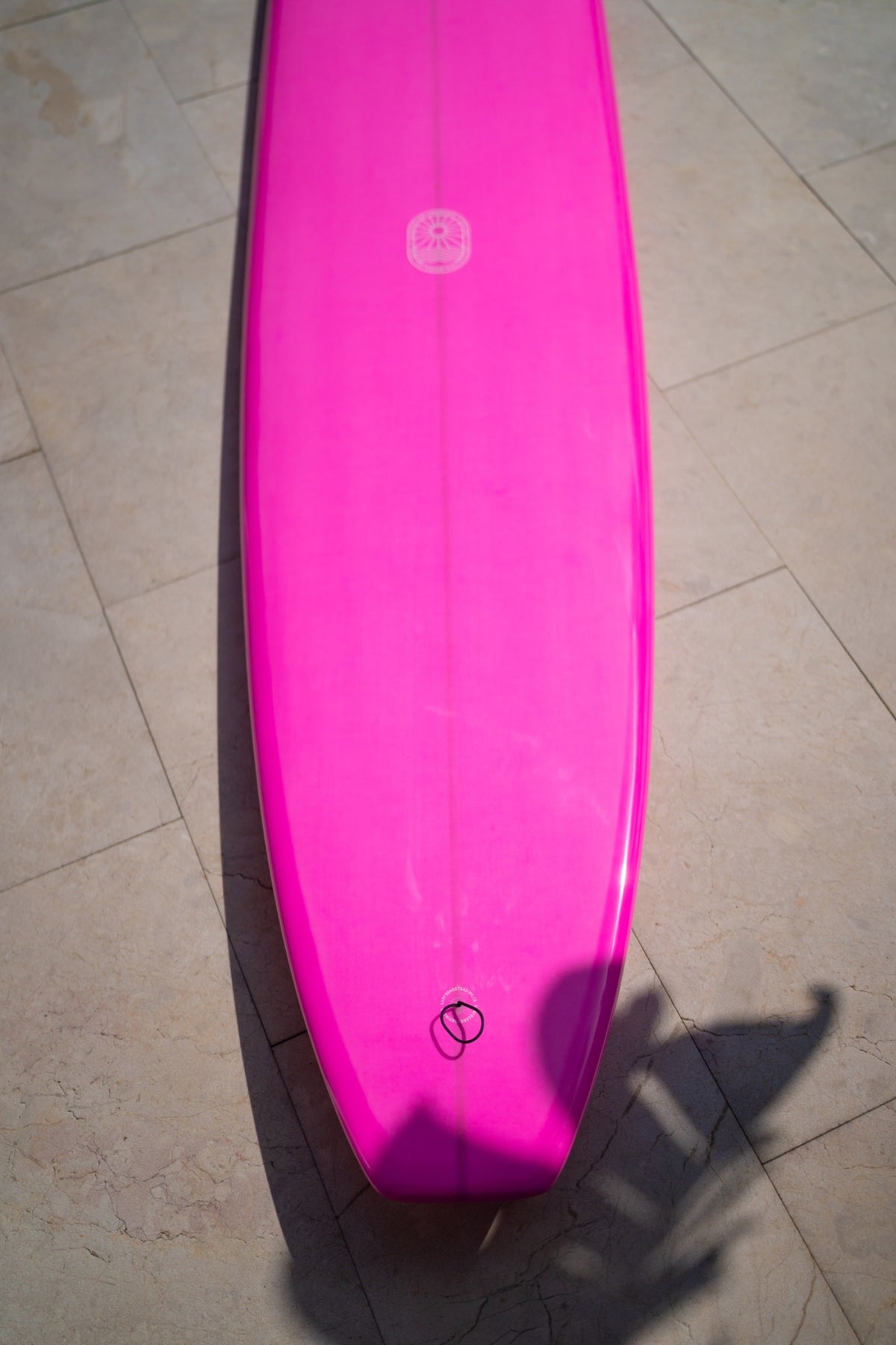 Just The Tip Noserider Longboard Surfboard – Electric Pink