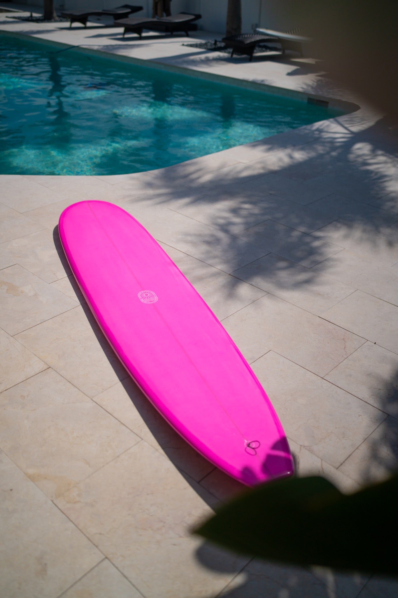 Just The Tip Noserider Longboard Surfboard – Electric Pink
