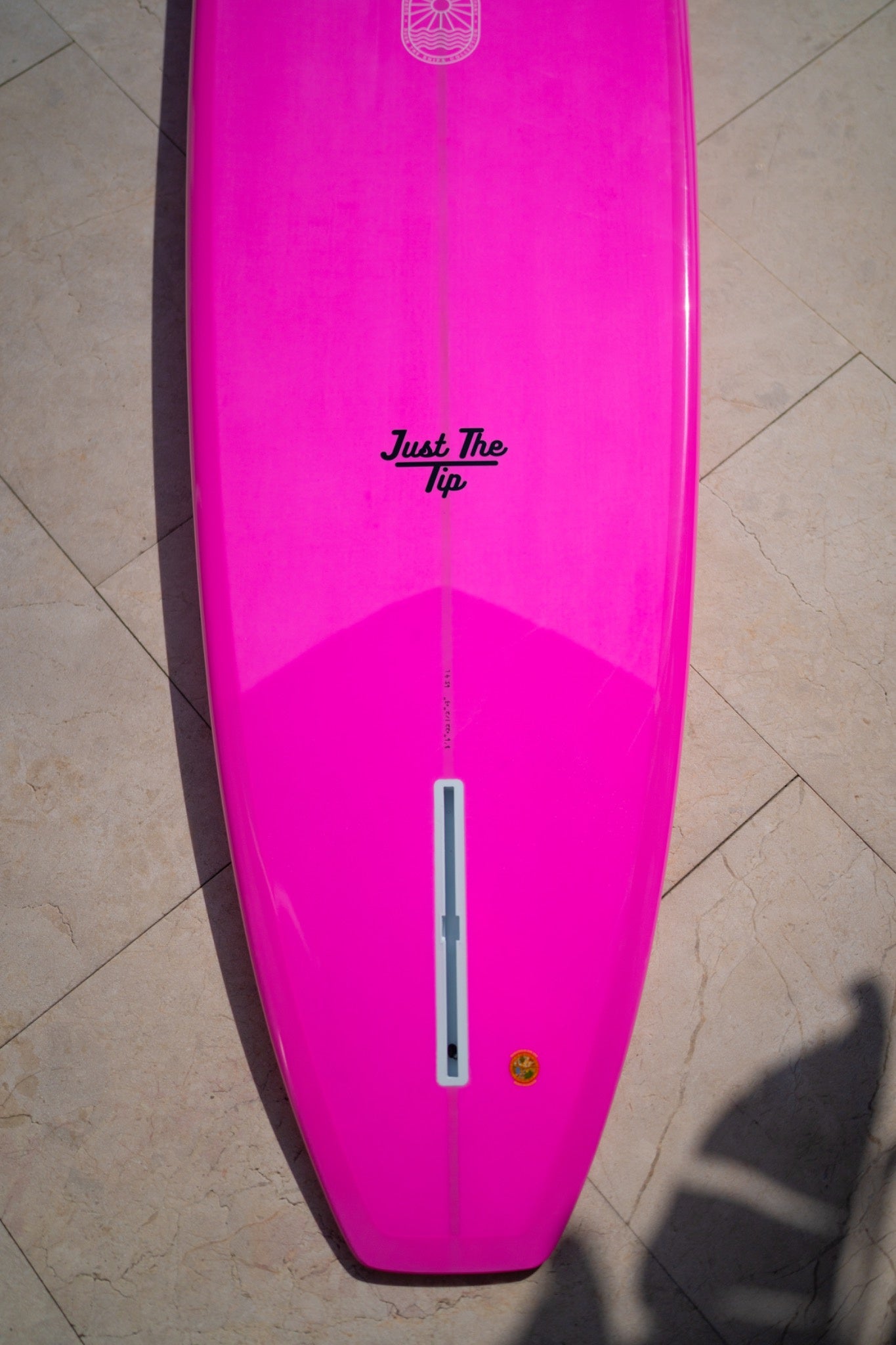 Just The Tip Noserider Longboard Surfboard – Electric Pink