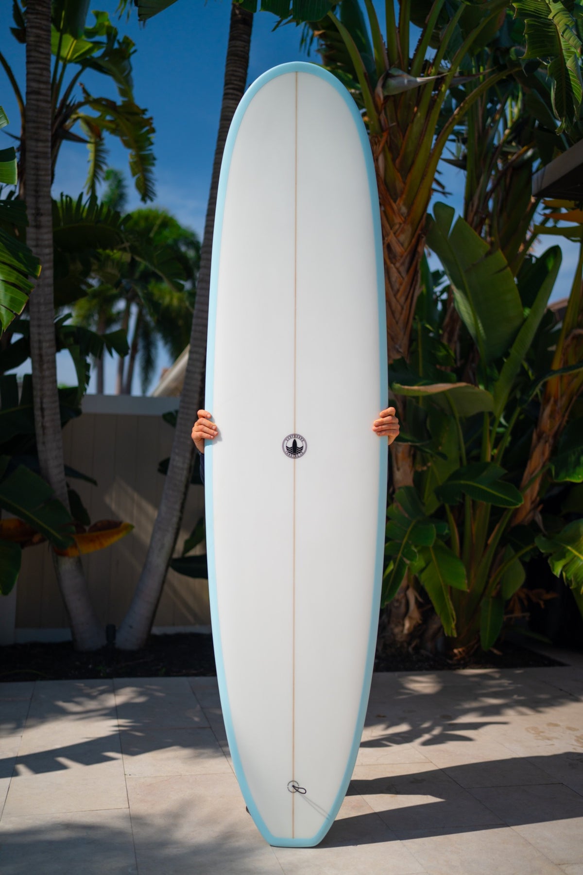 The Baby Log Beginner Longboard Surfboard – Coastal Blue Cutlap