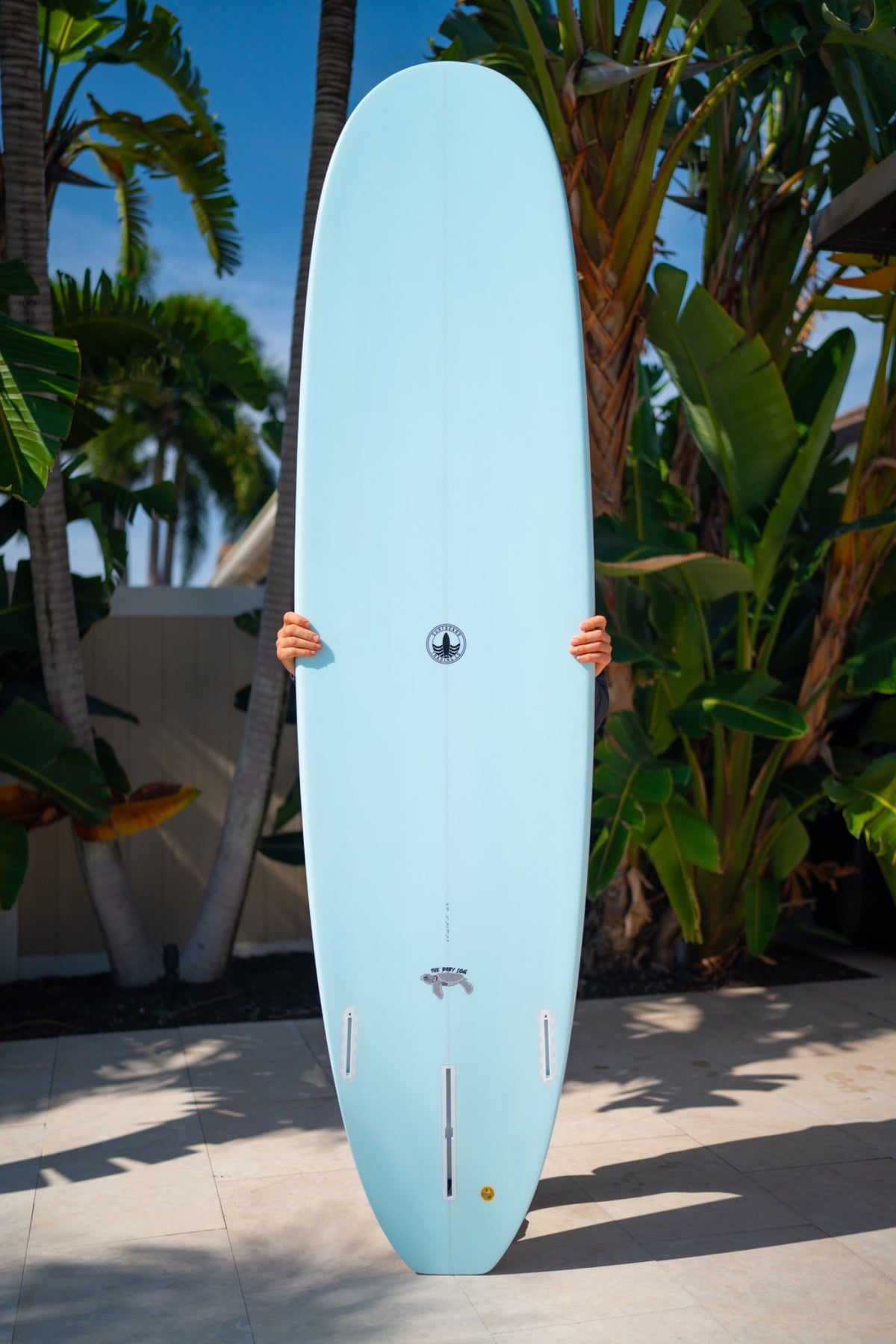 The Baby Log Beginner Longboard Surfboard – Coastal Blue Cutlap