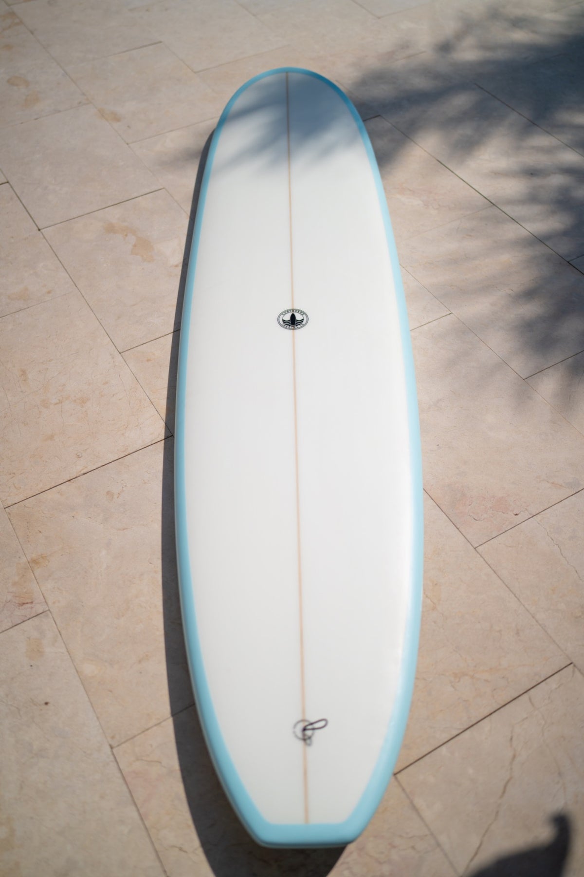 The Baby Log Beginner Longboard Surfboard – Coastal Blue Cutlap