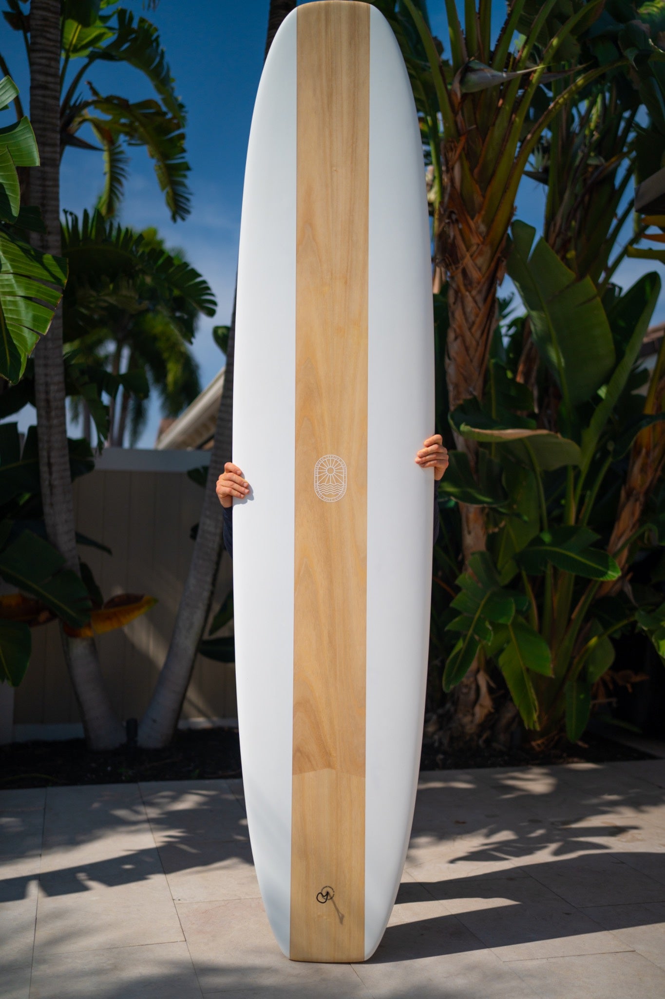 The Chosen One Performance Noserider Longboard – Paulownia Cutlap White