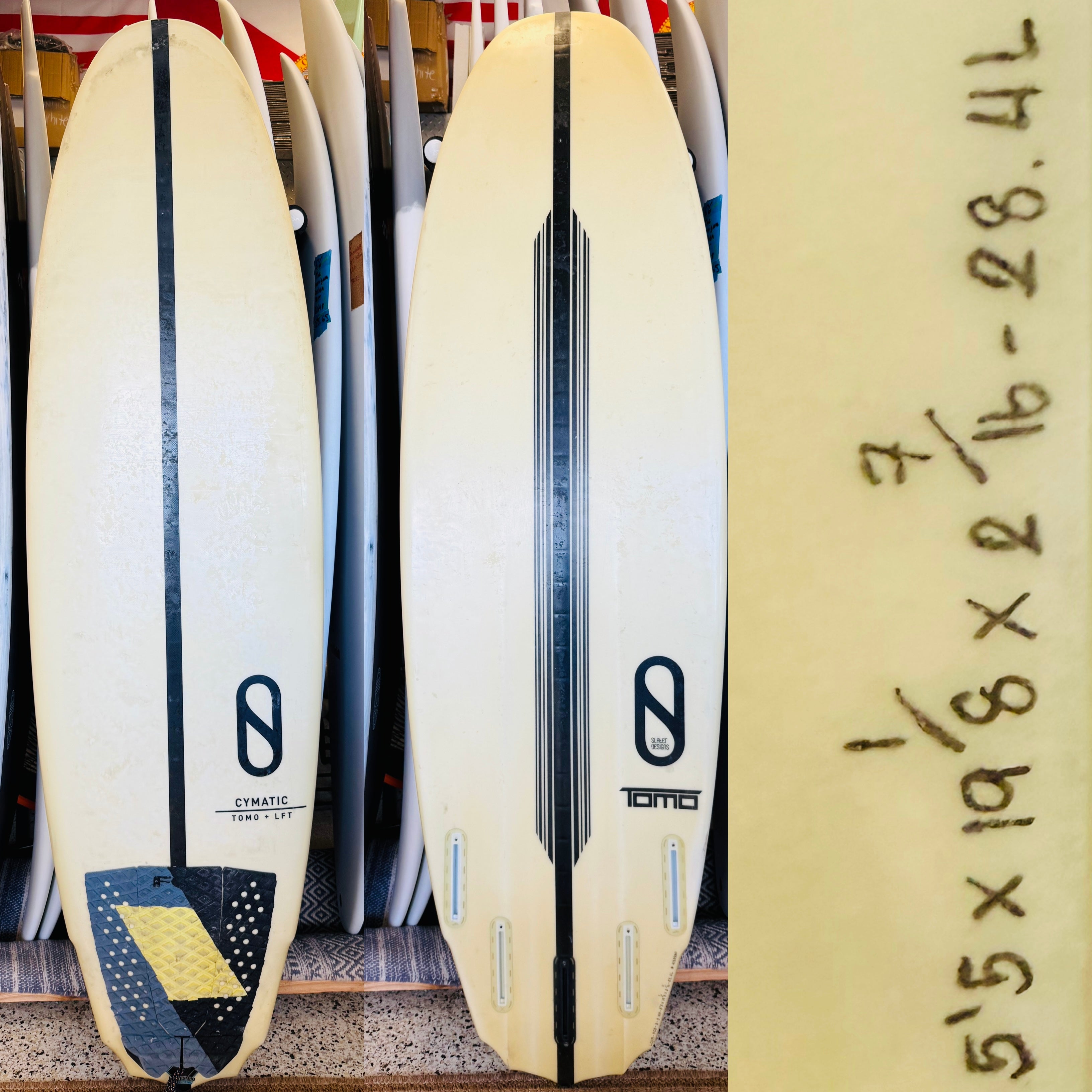 firewire cymatic 5.4 　フィン付 5'5” FireWire Cymatic Surfboard - 28.4L – Surfboard Trading Co.