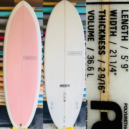5’9” Modern Highline 2.0 Surfboard - 36.6L