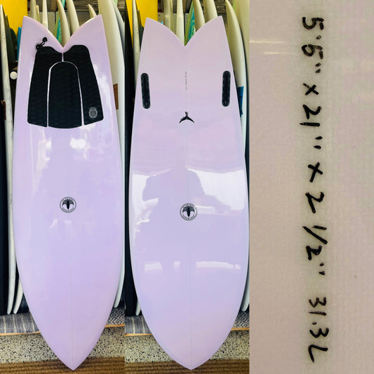 5’5” The Finlet Twin Fish - Lilac EPS - 31.3L