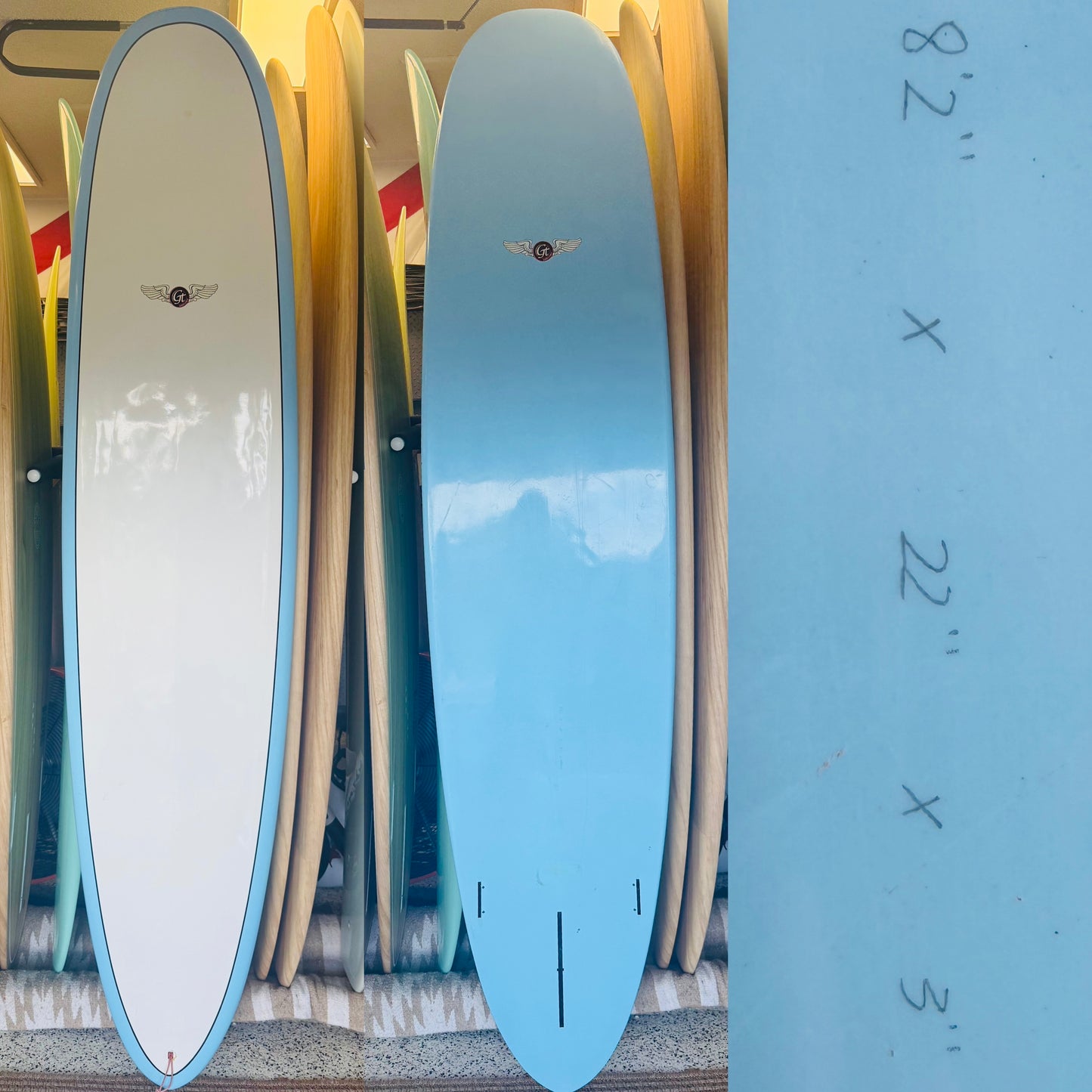 8’2” GT Surflines Mid/longboard Surfboard - 65L