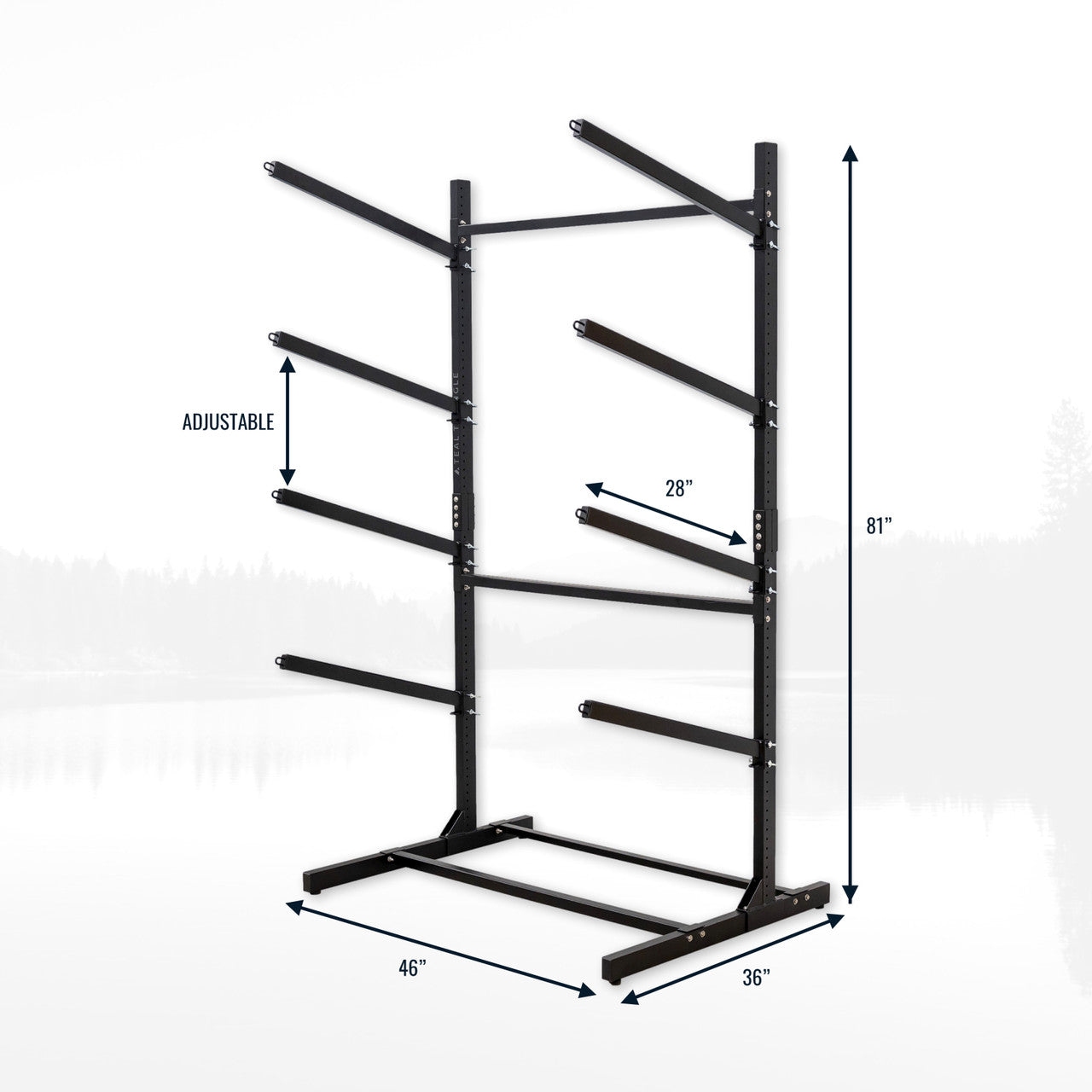 G-Watersport 4 Freestanding Surfboard & SUP Rack | 4 Levels | Indoor-Outdoor Storage