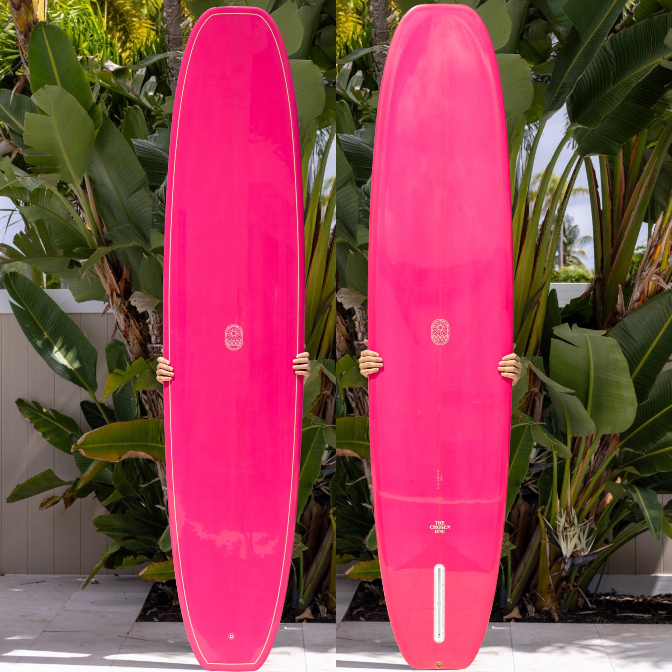 The Chosen One Longboard - Hot Pink – Surfboard Trading Co.