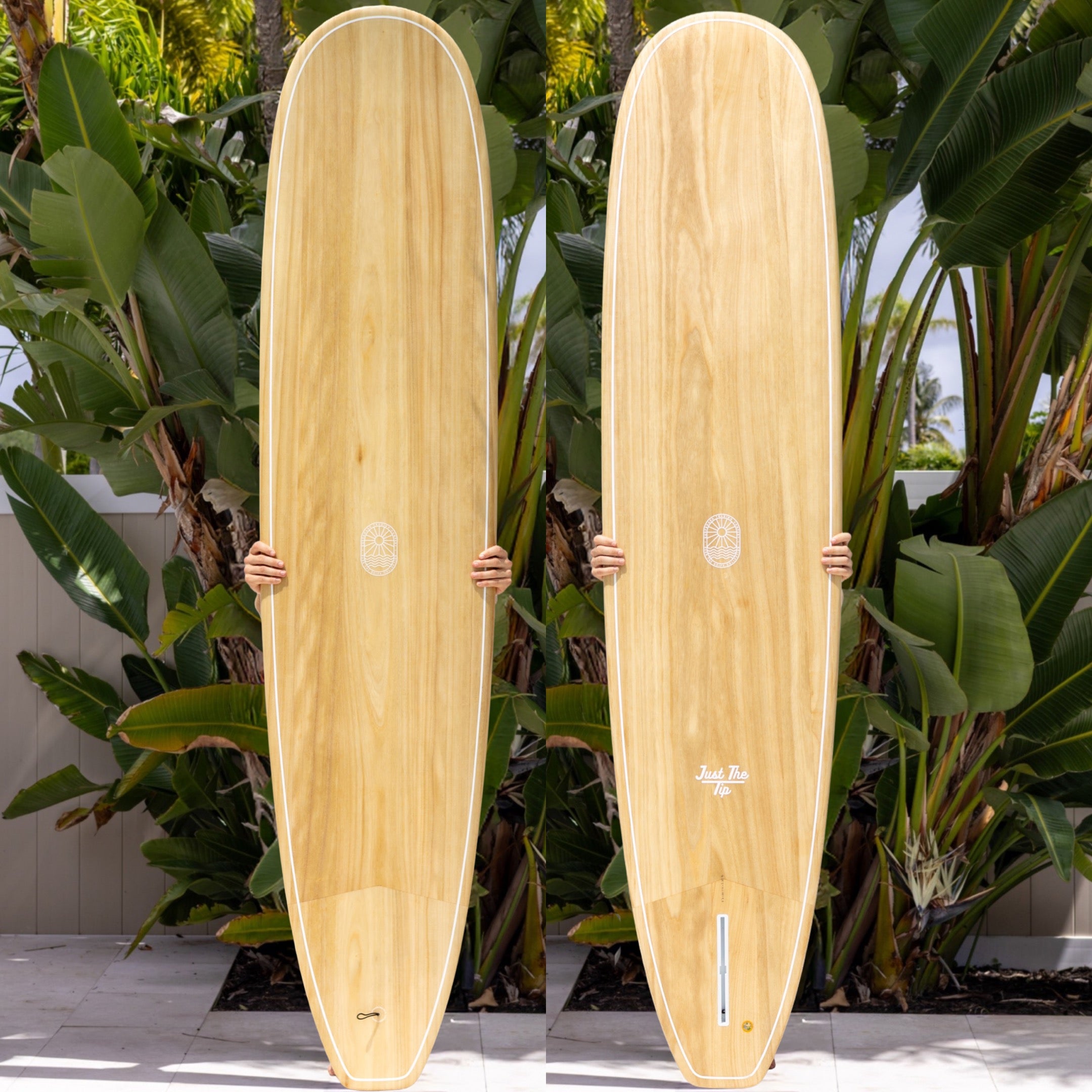 8'6 - 9'6 Just The Tip Longboard - Paulownia Gloss – Surfboard