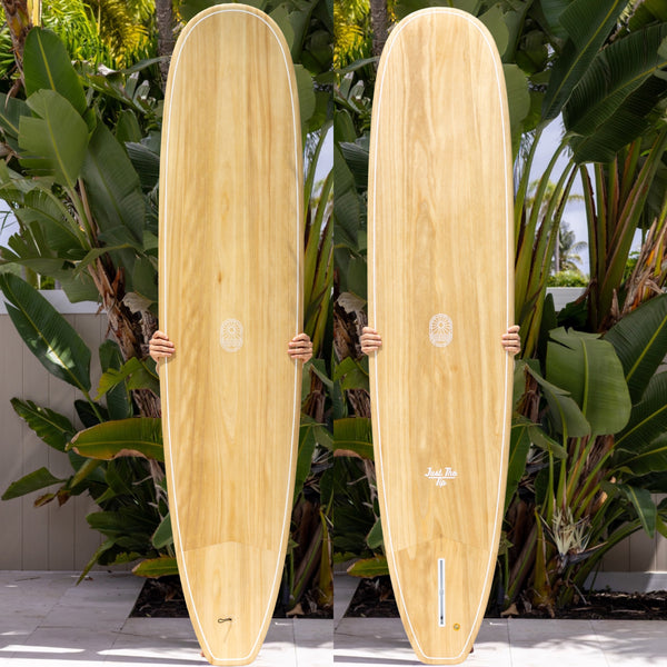 8'6 - 9'6 Just The Tip Longboard - Paulownia Gloss