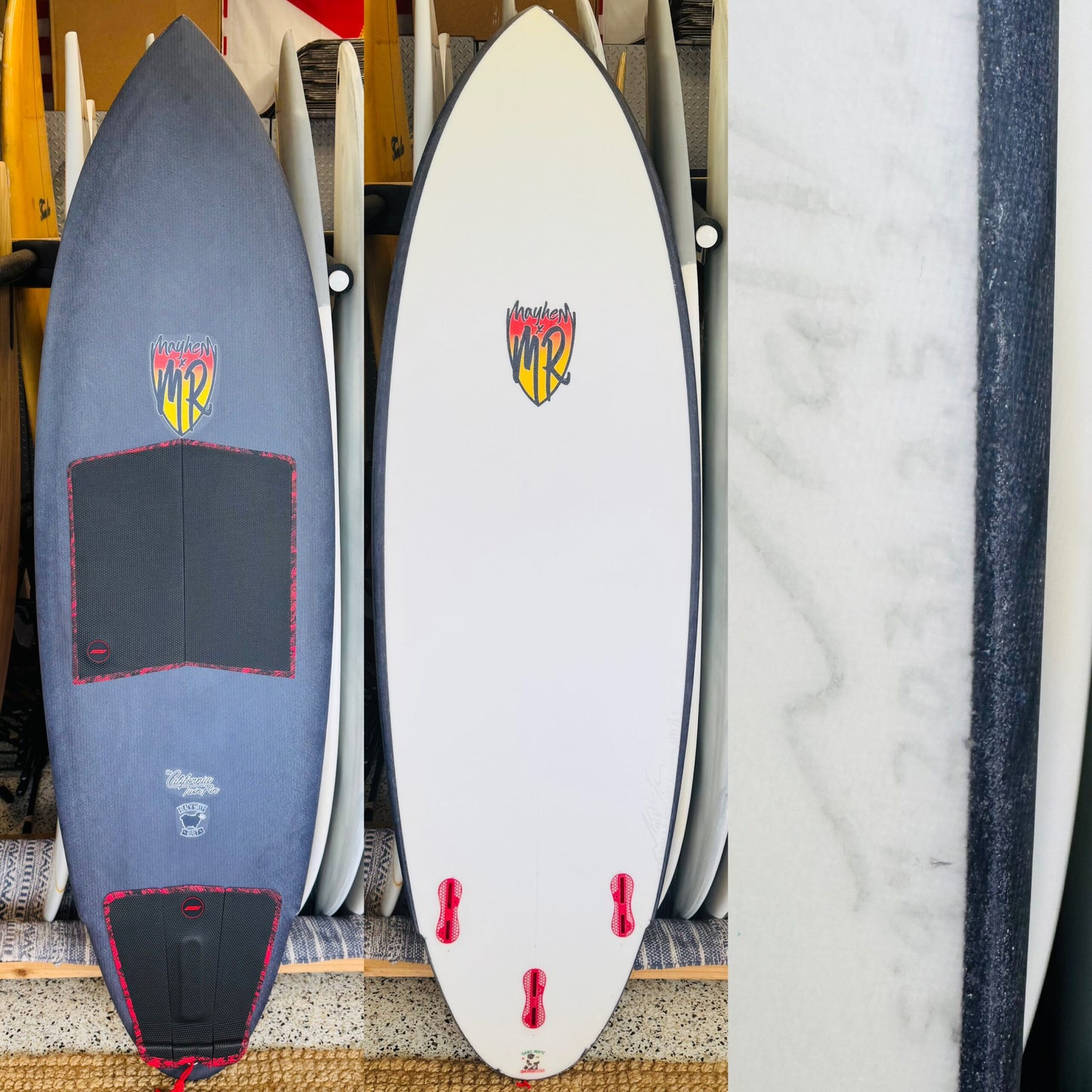 5’9 MR California Pin Custom Surfboard -Brand New- 32.66L