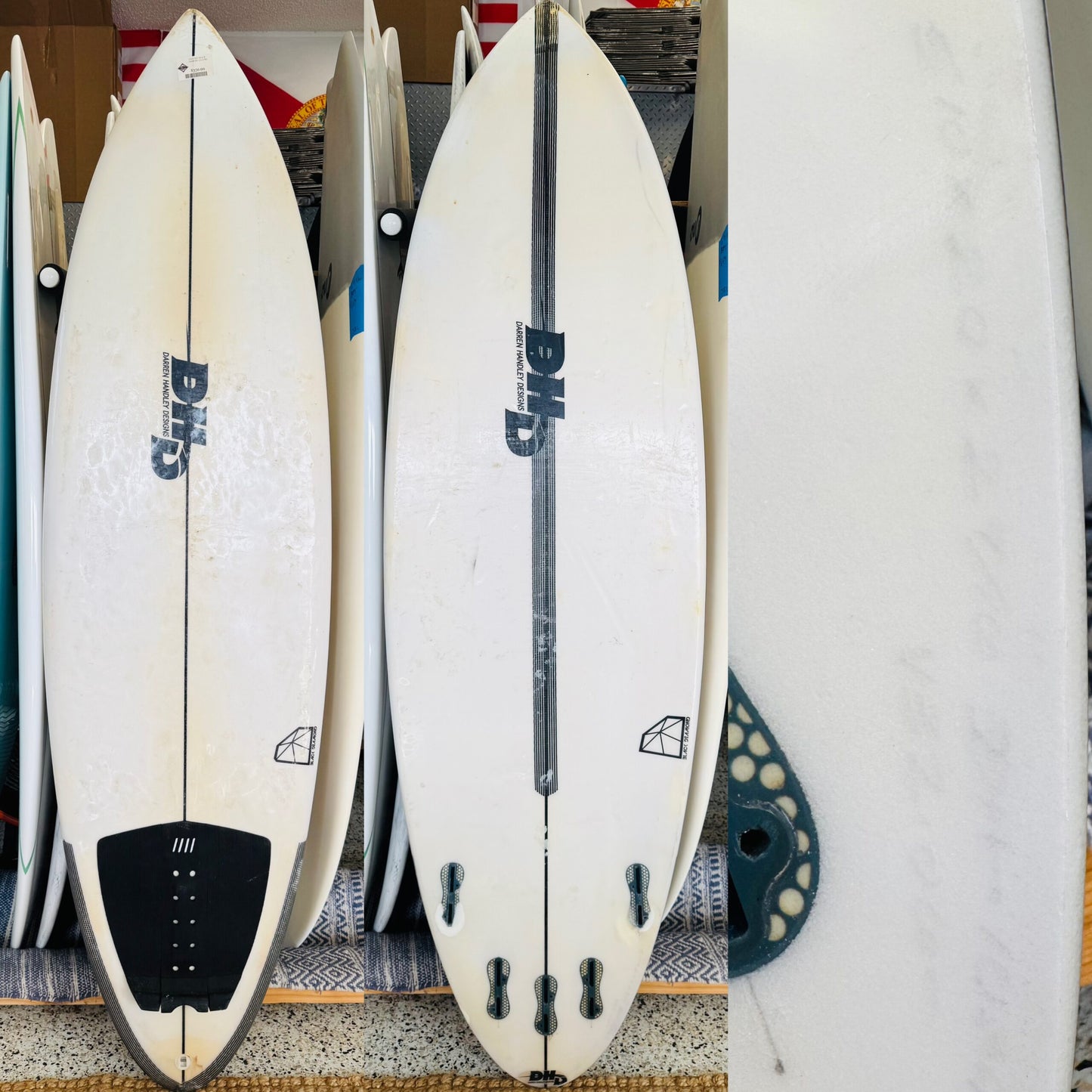 5’10 DHD Black Diamond Surfboard – 32.L