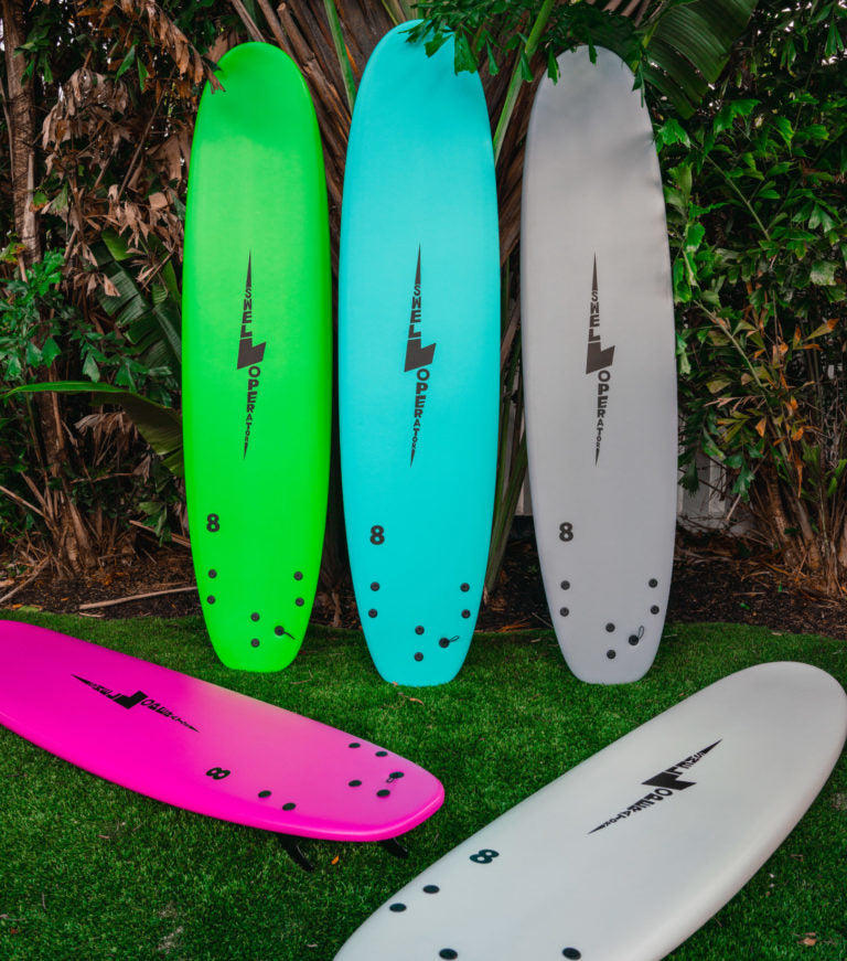 8′ Swell Operator Foam Surfboard - Aqua