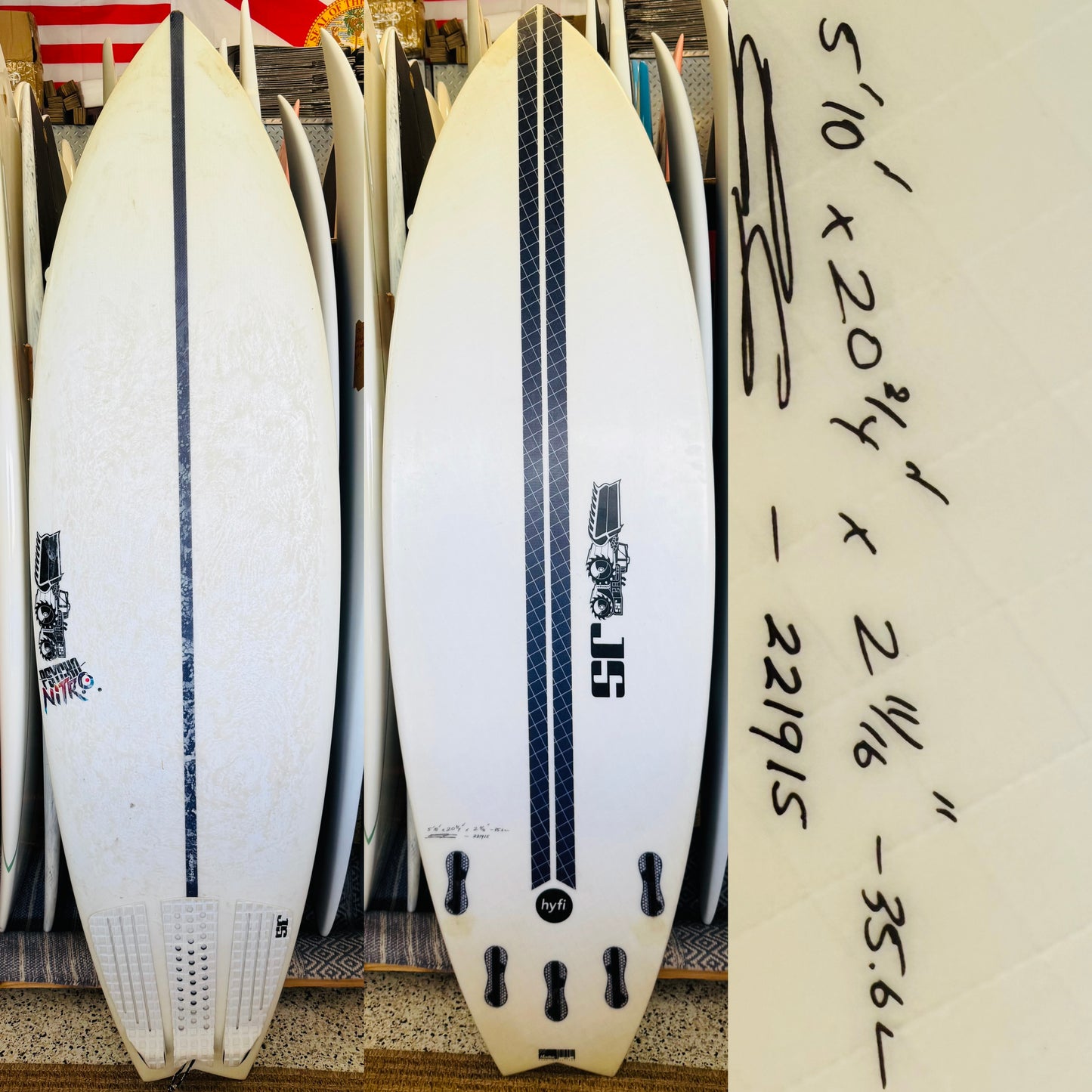 5'10" JS Nitro Surfboard - 35.6L