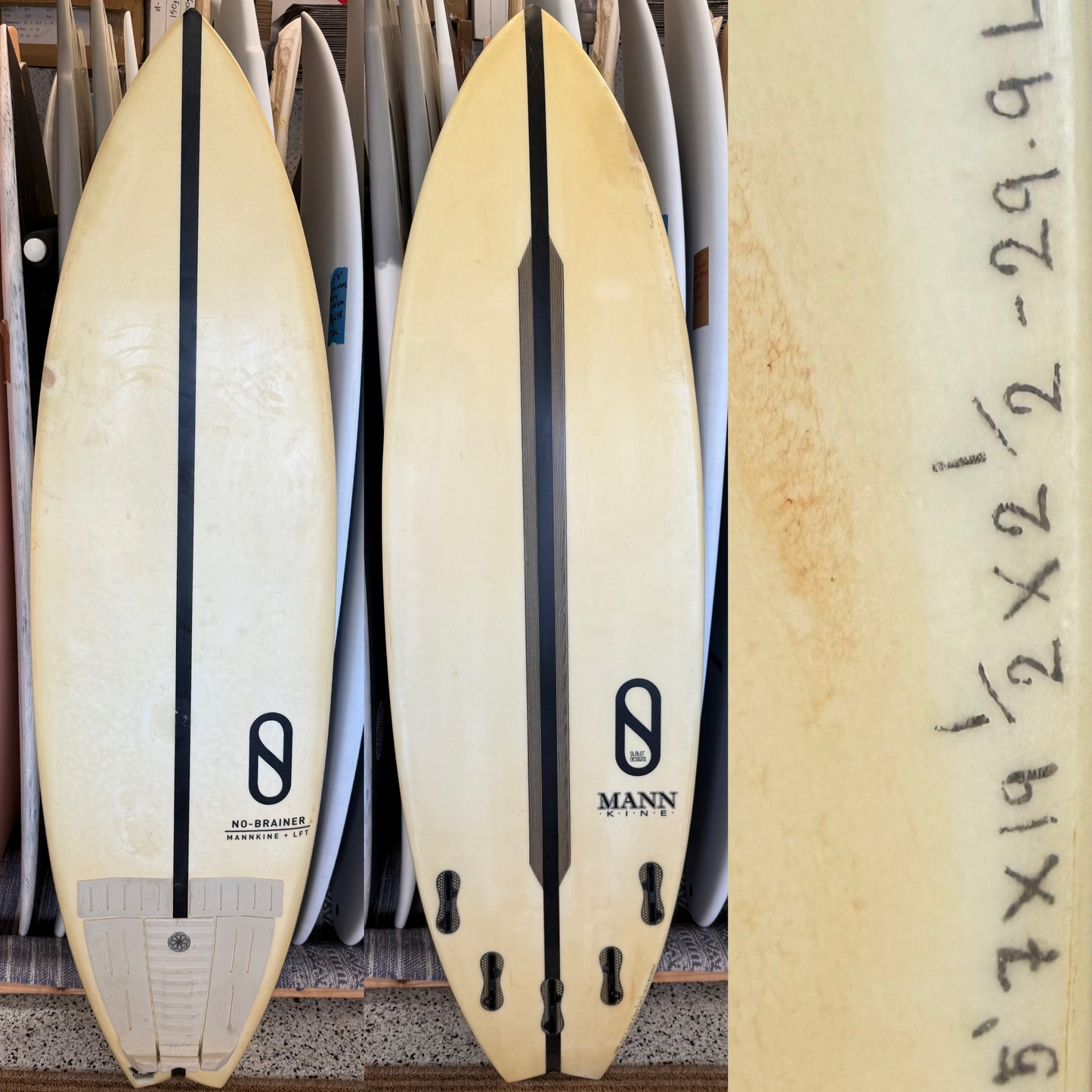 5'7" No Brainer Surfboard - 29.9L