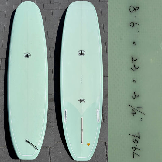 8'6" The Baby Log Mid / Longboard – Sea Foam - 75.6L