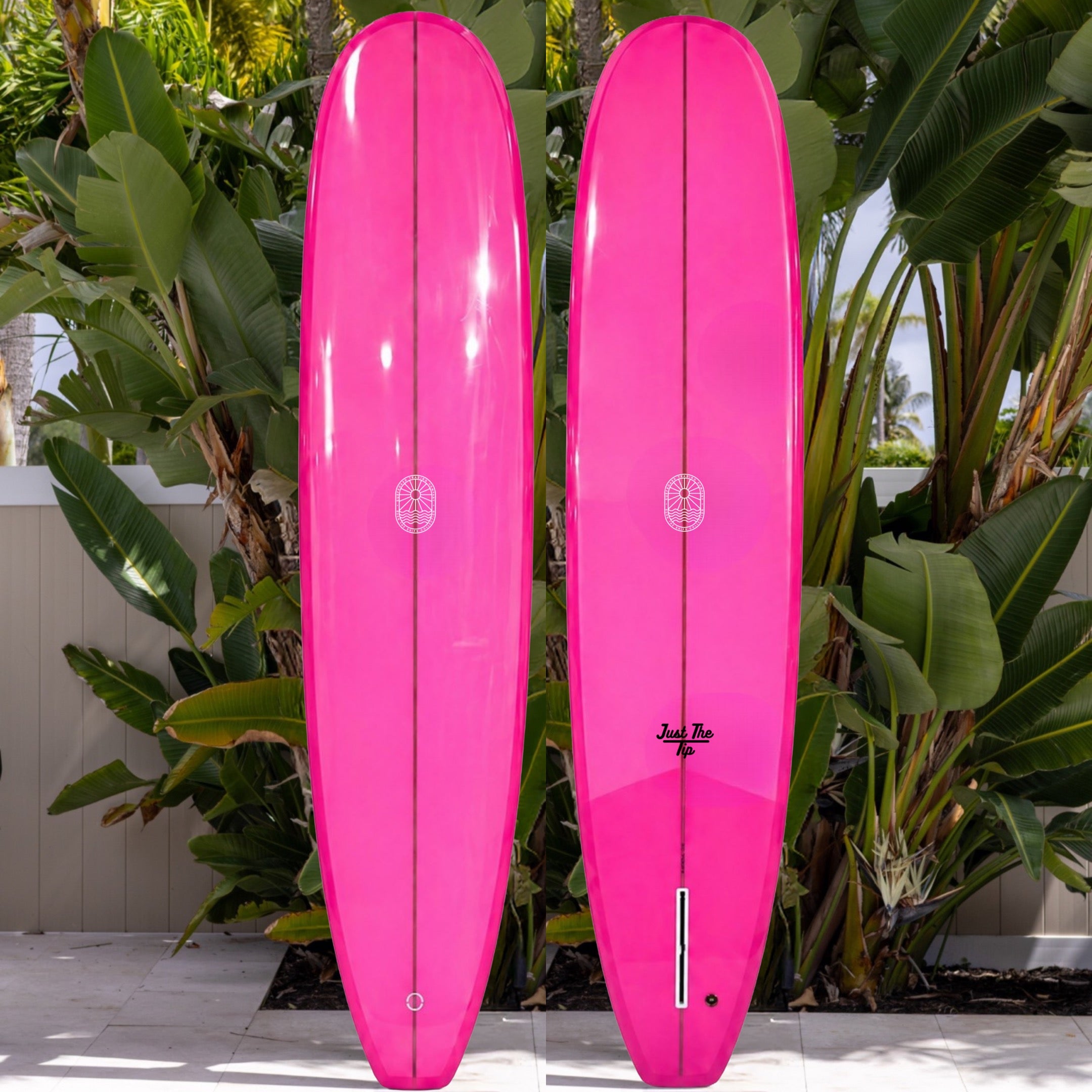 Just The Tip Longboard - Electric Pink – Surfboard Trading Co.