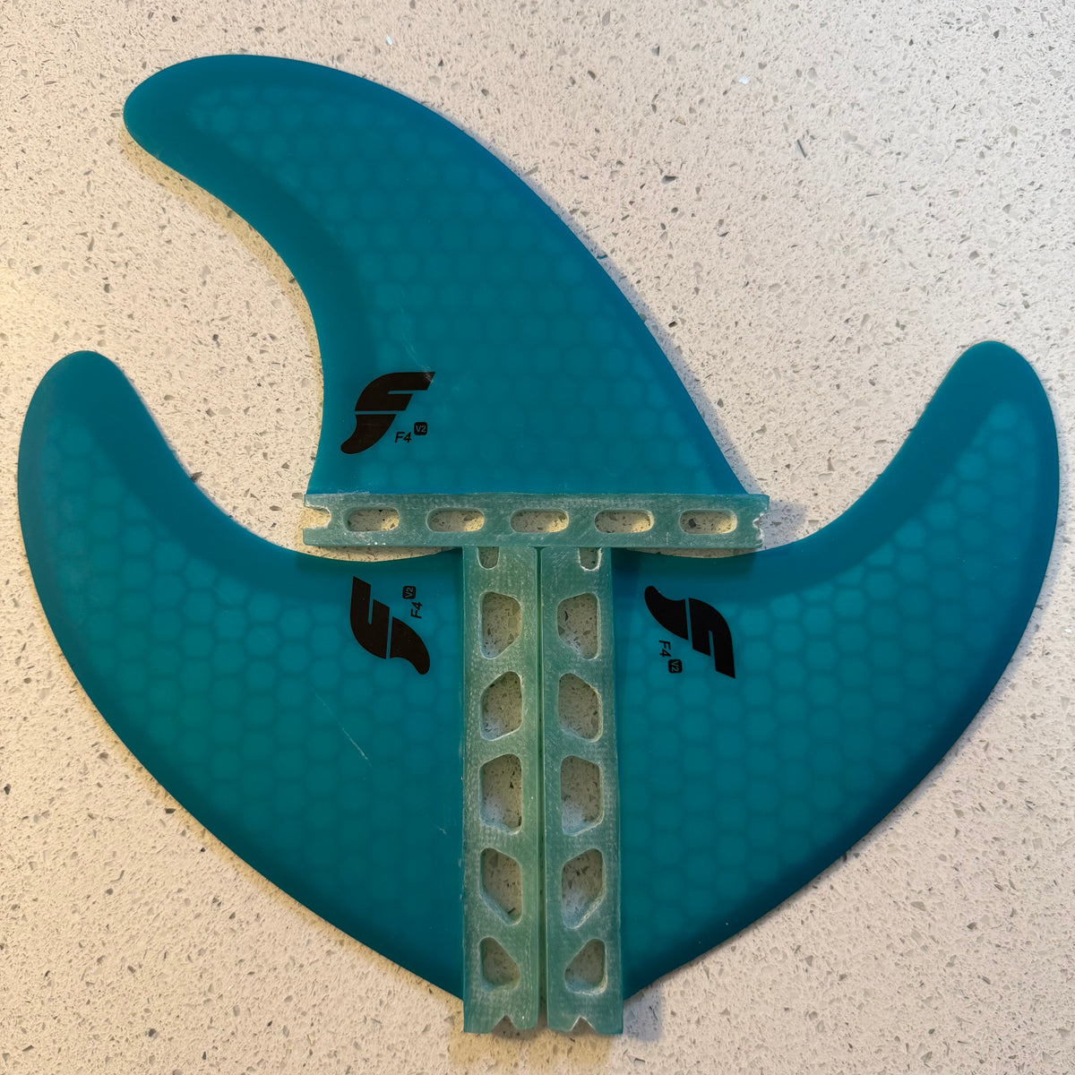 Future Fins - V2F4 5-Fin Set Blue/Black