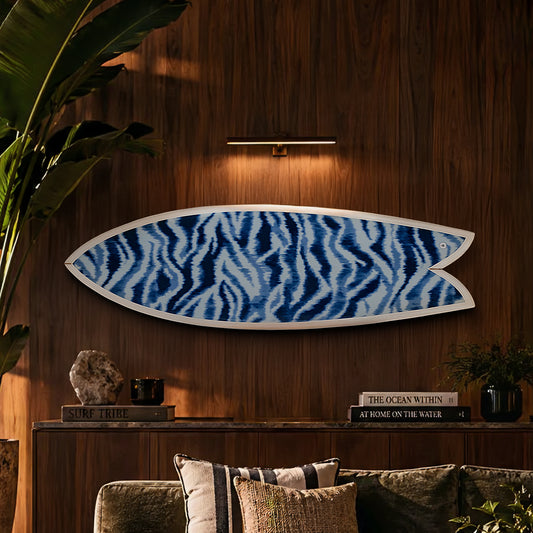 The Swell Print – Blue Surfboard Wall Art