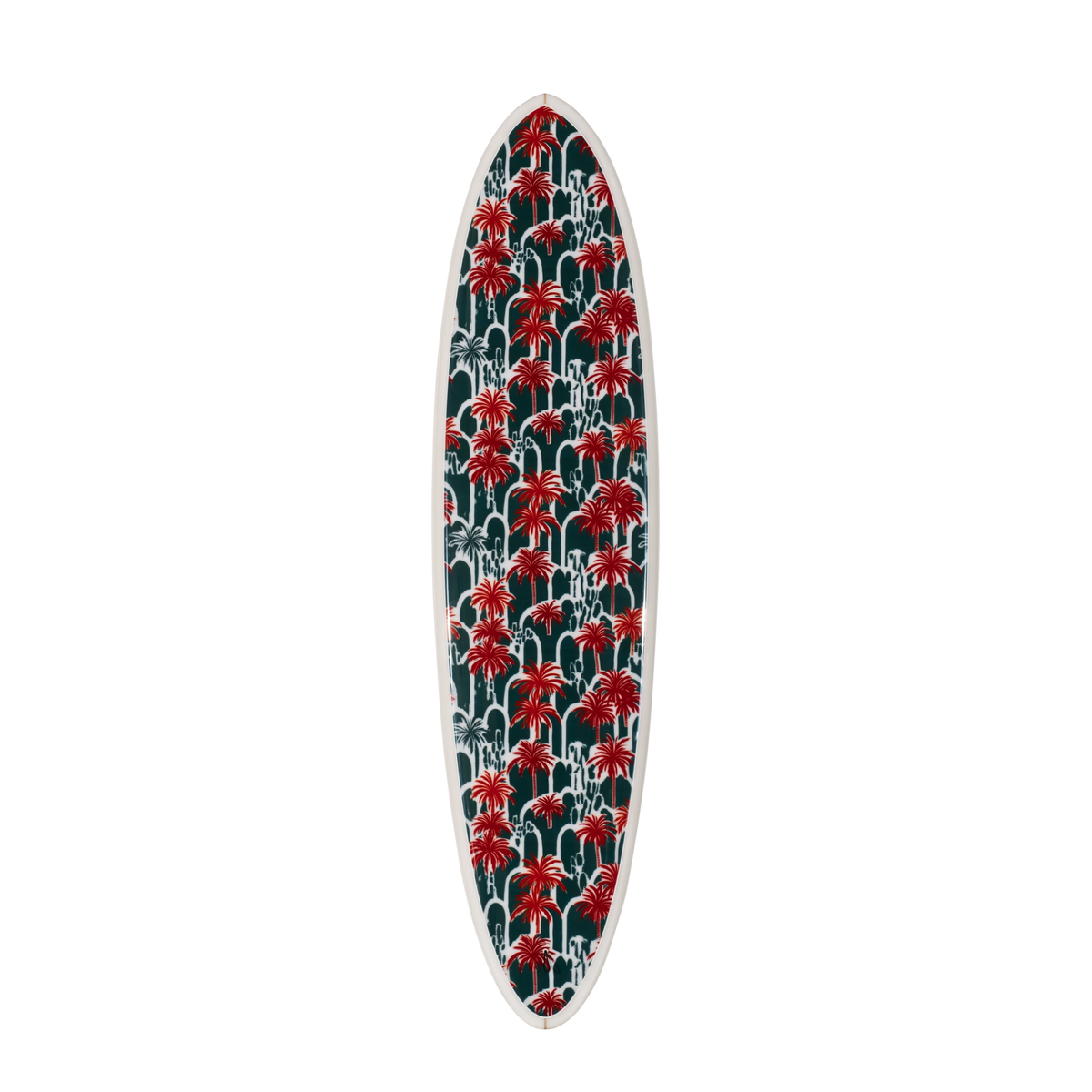 The Palm Beach Print – Palm Tree Surfboard Wall Art